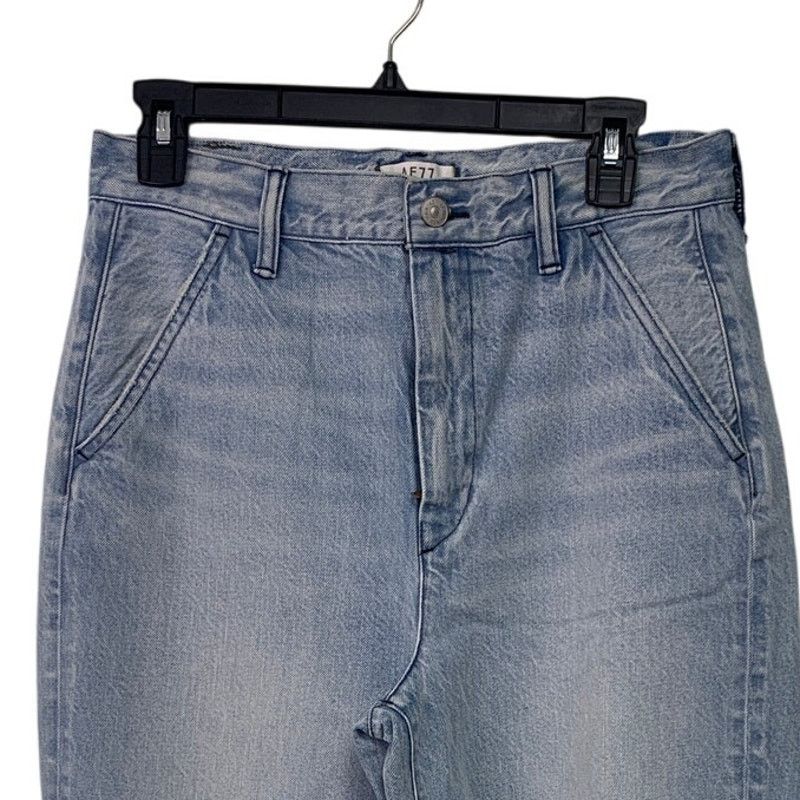 American Eagle Outfitters New American Eagle AE77 Womens 27 Cotton Blue Mom Jeans Size 30" / US 8 / IT 44 - 2 Thumbnail