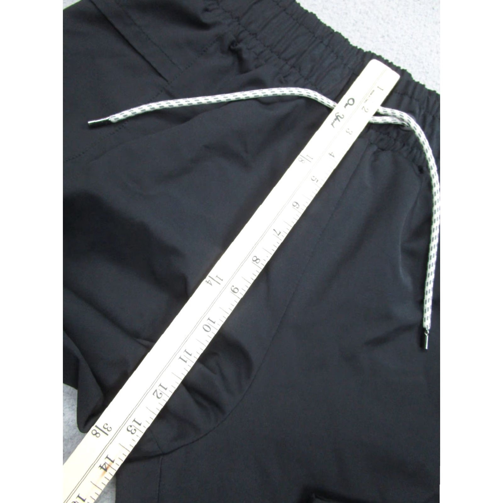 Varley Varley Pants Mens XL Zip Ankle Drawstring Athletic Cargo Pocket Polyester Casual Black Size US 36 / EU 52 - 6 Thumbnail