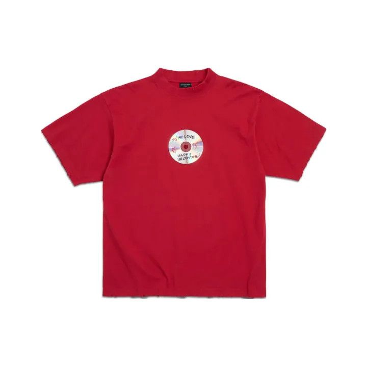 Balenciaga Balenciaga Red Short Sleeve T-Shirt with Print Size US M / EU 48-50 / 2 - 1 Thumbnail