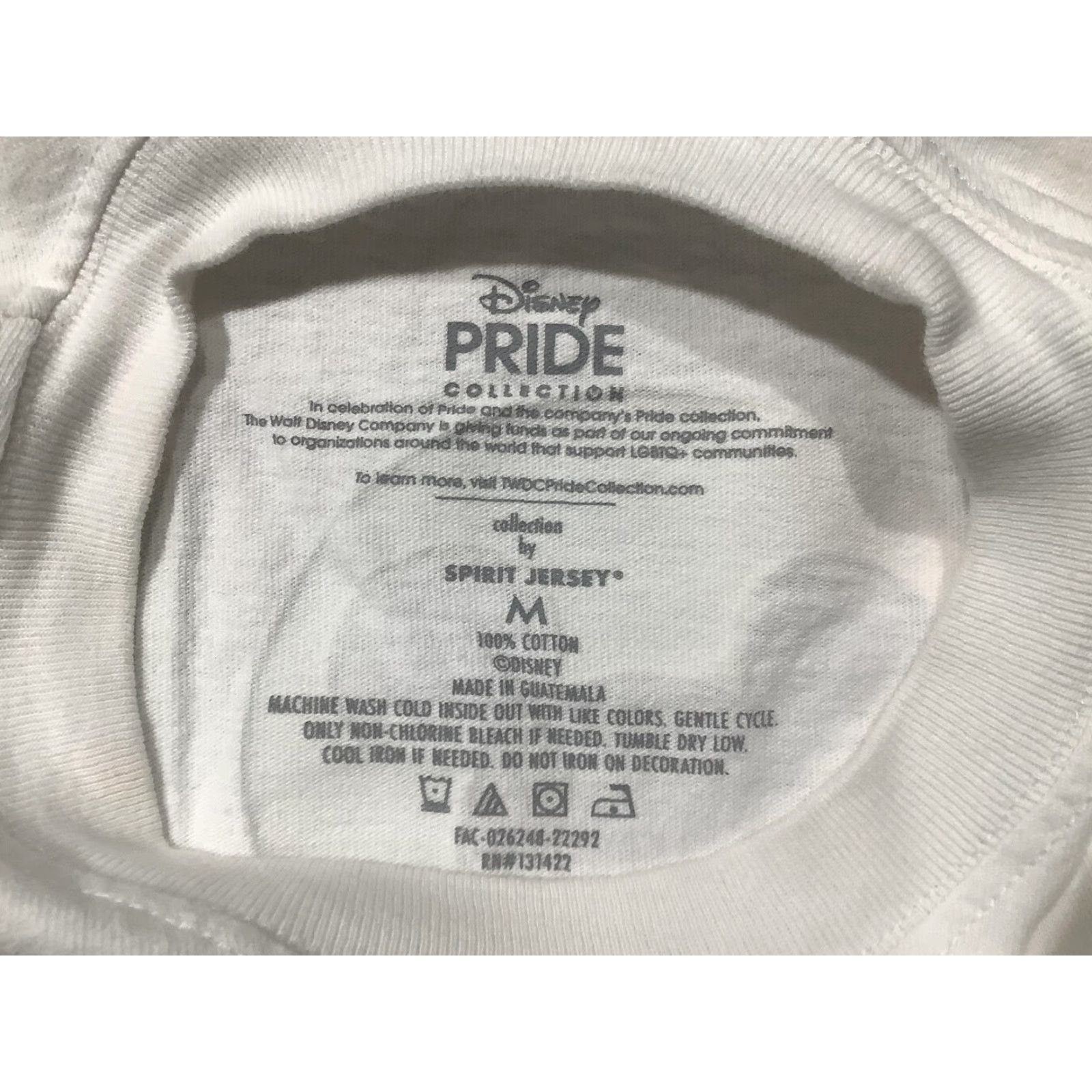 Disney Disney Shirt Womens M White Pride Aulani Aloha Spirit Jersey Rainbow Floral Mickey Mouse Size M / US 6-8 / IT 42-44 - 5 Thumbnail