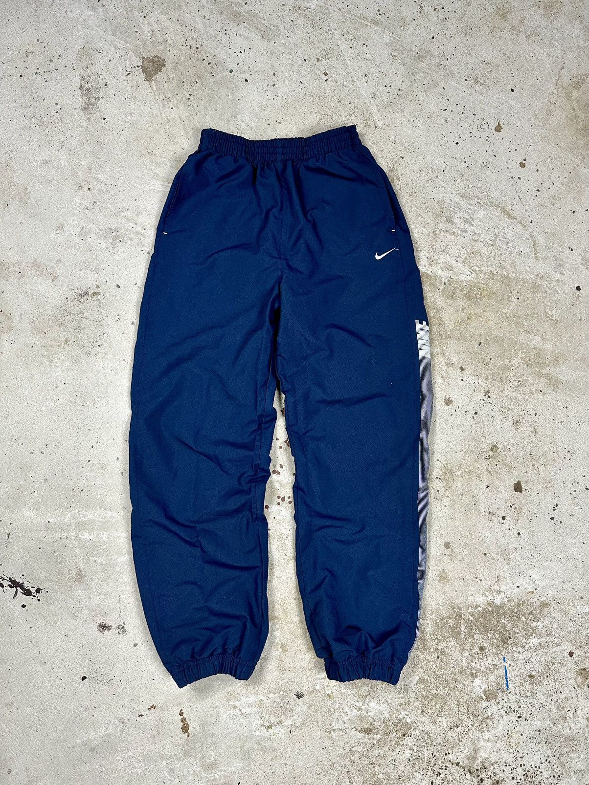 Nike Vintage Y2K Nike Navy Track Pants Swoosh Spellout Multi Logo Size US 30 / EU 46 - 2 Thumbnail