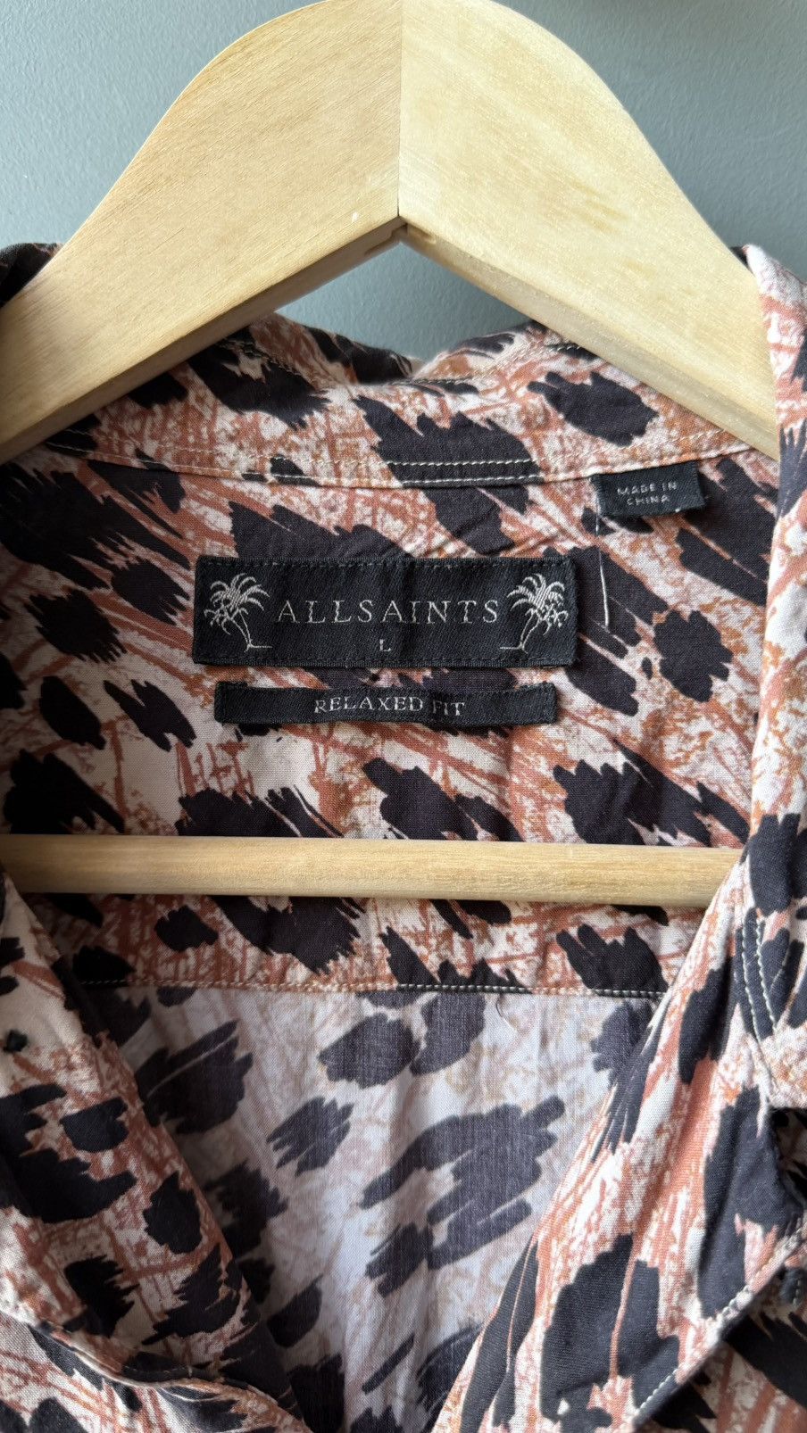 Allsaints Allsaints Monteray SS Leopard Shirt Size L Size US L / EU 52-54 / 3 - 3 Thumbnail
