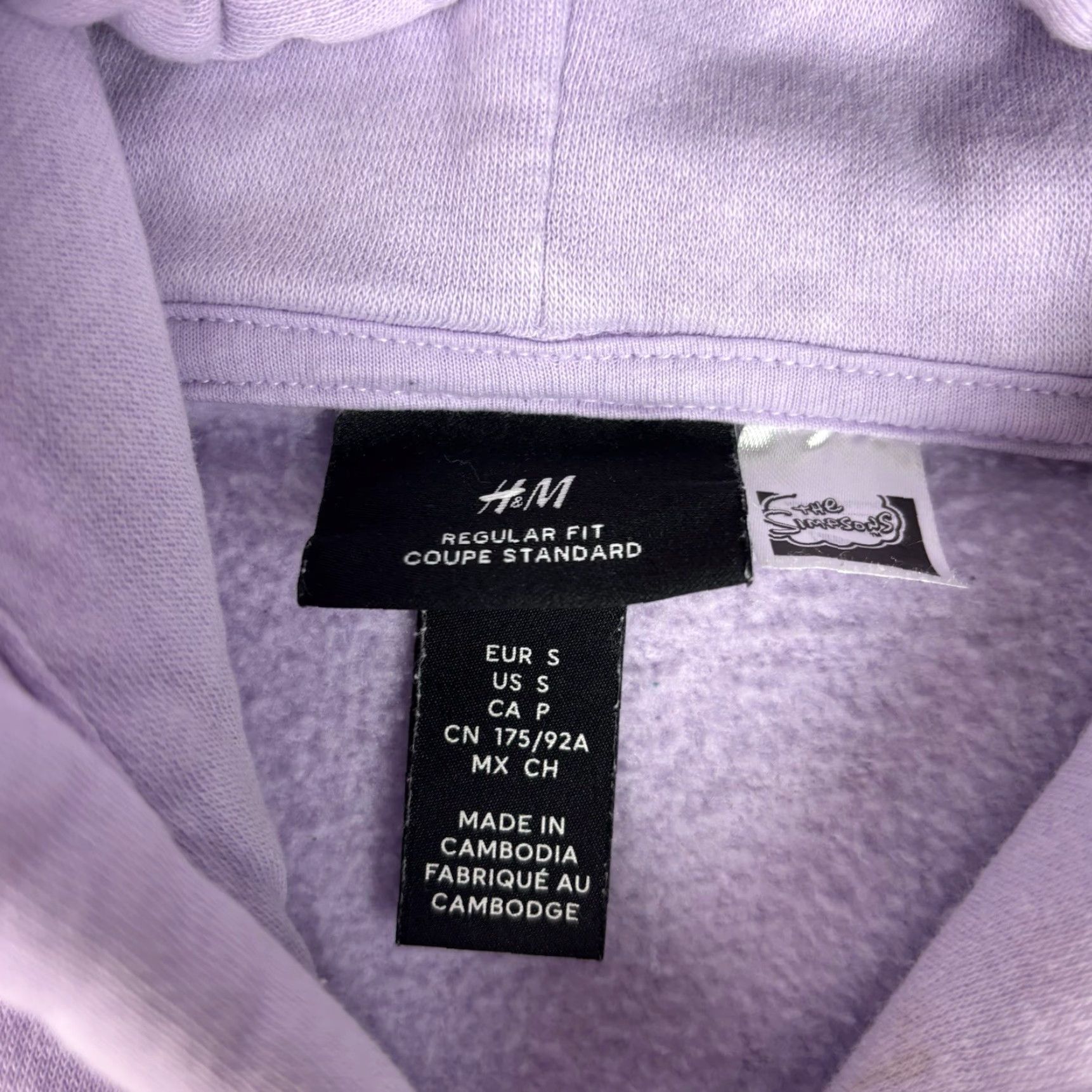 H&M VINTAGE H&M Homer Simpson Purple Hoodie Sweatshirt Small Embroidered Cartoon Mens Hoodie Size US S / EU 44-46 / 1 - 3 Thumbnail