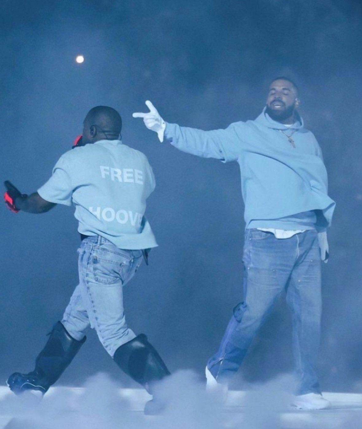 ★Kanye West&Drake★Free Hoover Long T-shirt カニエ ウェスト Kanye West Free Hoover Tee Shirt Yeezy And Drake Donda