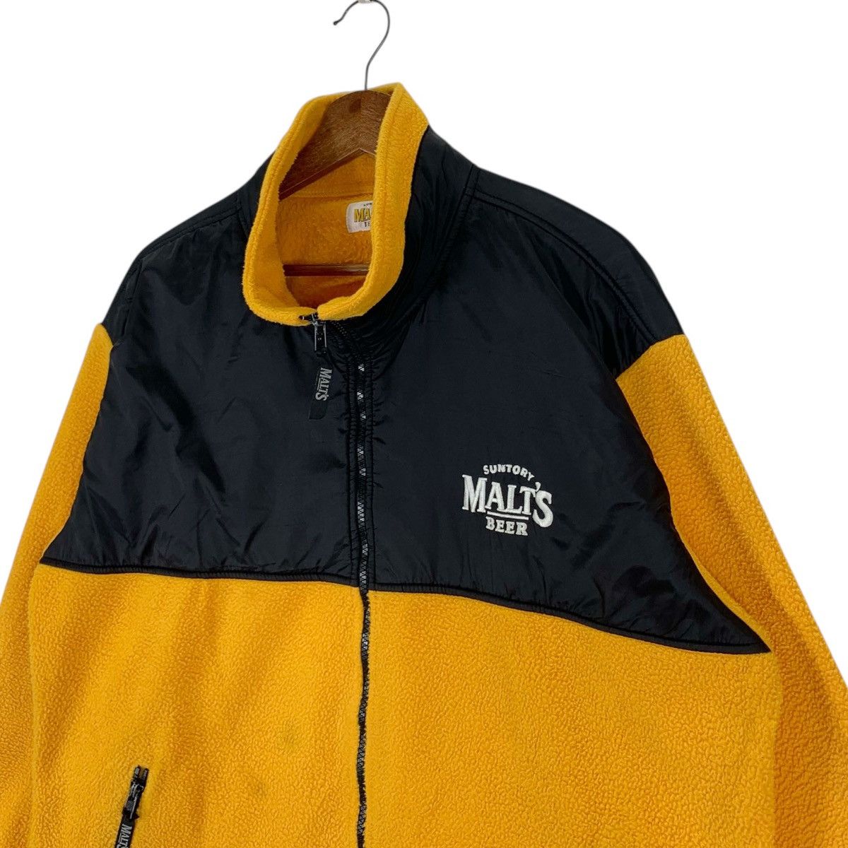 Japanese Brand Vintage Suntory Malt’s Beer Full Zipper Fleece Jacket Size US L / EU 52-54 / 3 - 4 Thumbnail