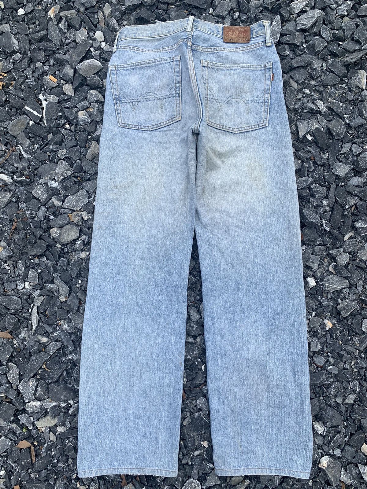 Edwin × Kapital × Vintage VINTAGE EDWIN 505X SELVEDGE BAGGY FADED DISTRESSED DENIM Size US 31 - 3 Thumbnail