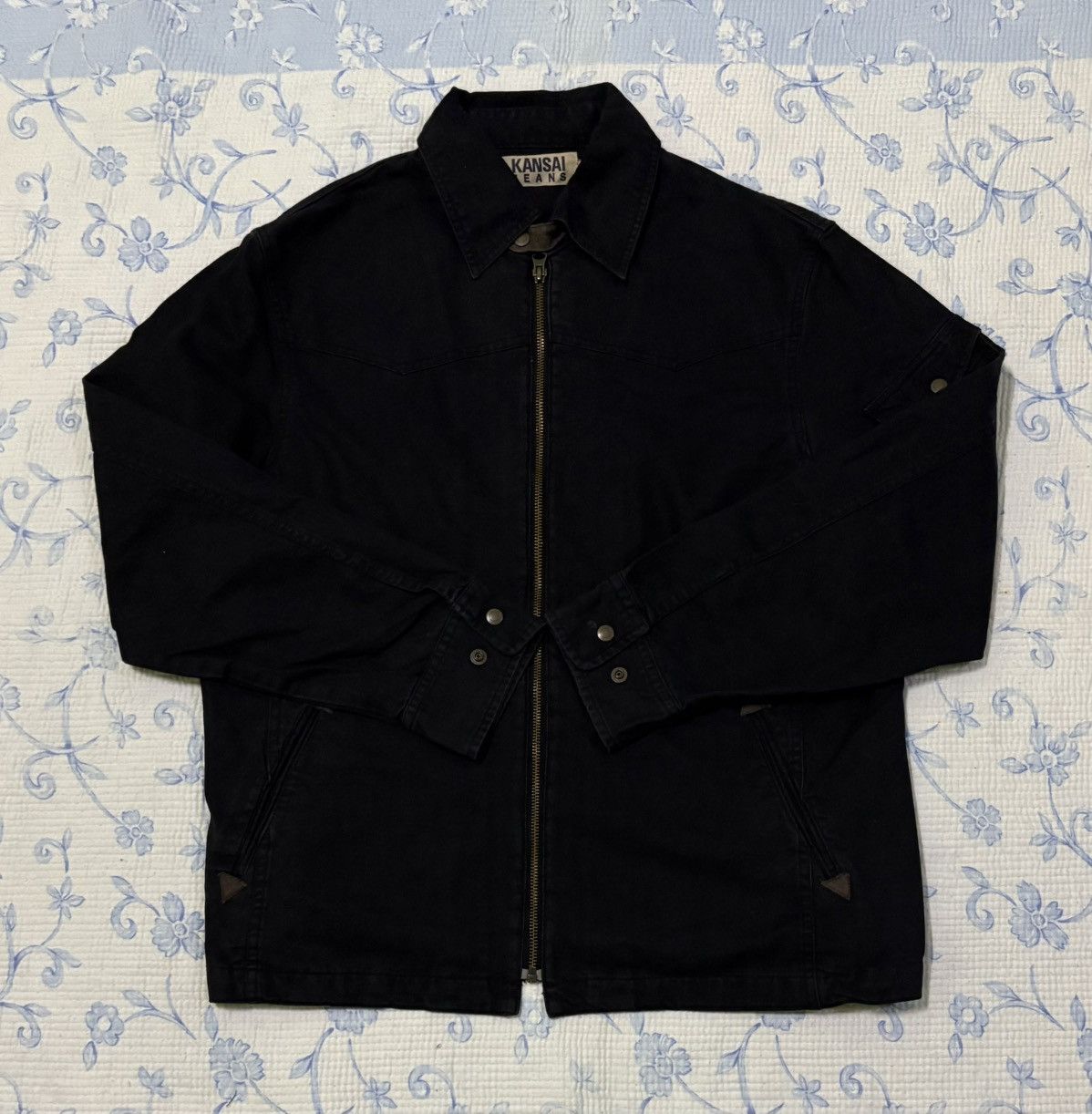 Japanese Brand × Kansai Yamamoto Japanese Kansai Jeans Denim Jacket Size US L / EU 52-54 / 3 - 5 Thumbnail