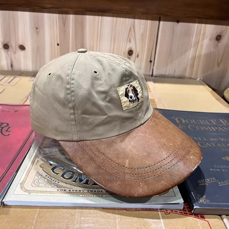 RRL Ralph Lauren RRL Ralph Lauren First year leather hat with dog head embr Size ONE SIZE - 2 Thumbnail