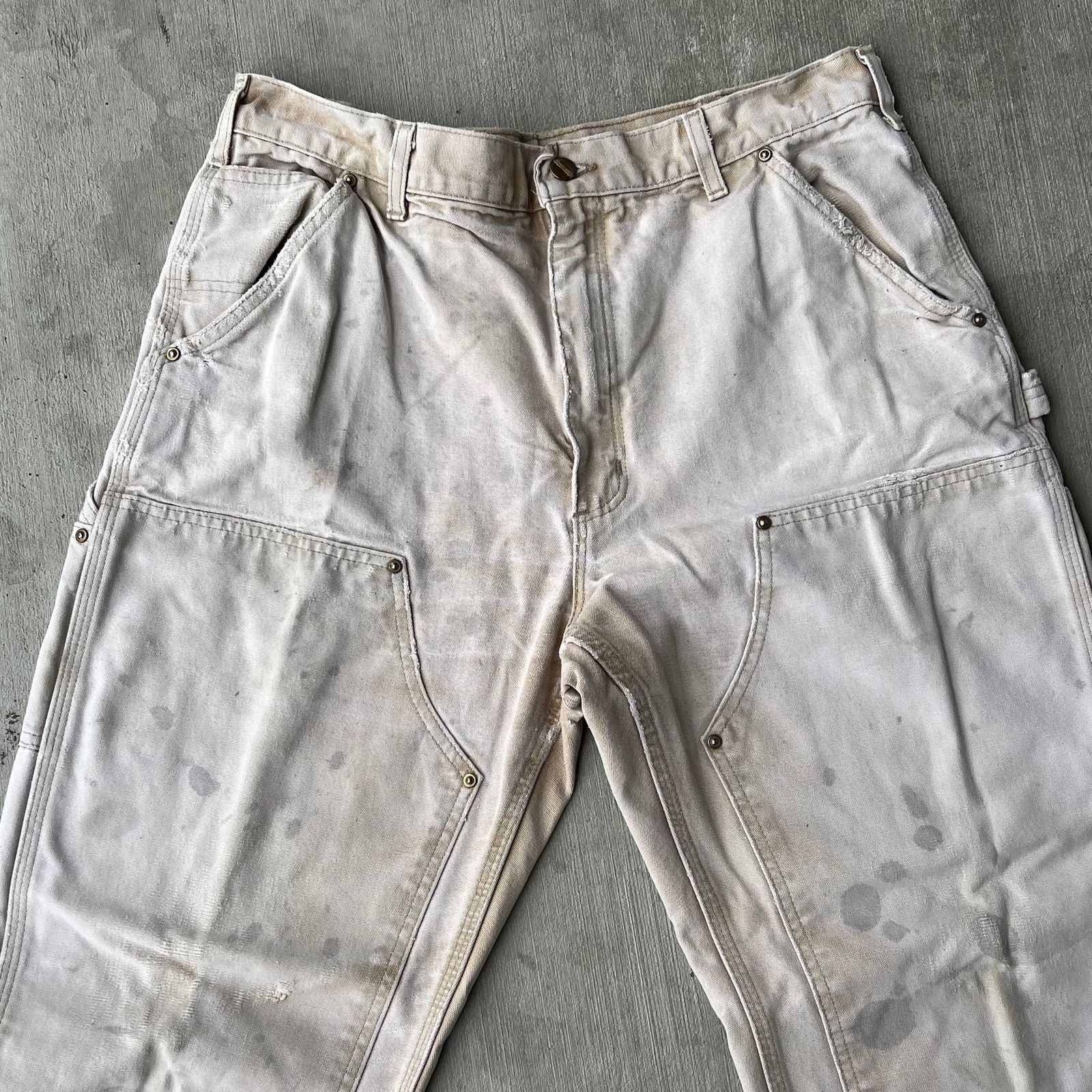 Carhartt × Vintage Carhartt faded brown double knee work wear carpenter pants Size US 34 / EU 50 - 11 Thumbnail