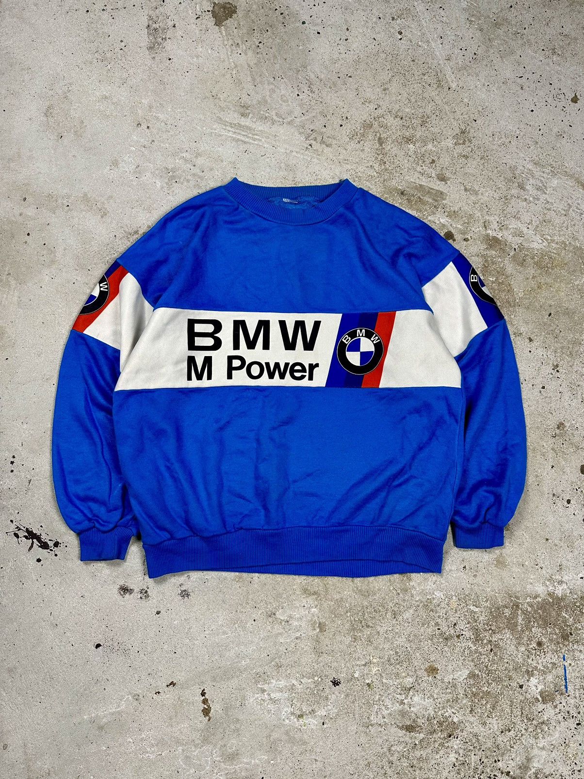 BMW × Vintage Vintage 90s BMW M Power Blue Racing Crewneck Multi Logo Size US M / EU 48-50 / 2 - 1 Thumbnail