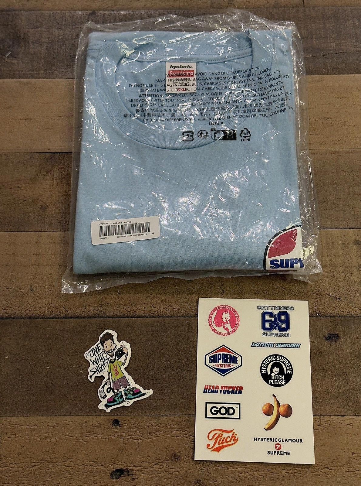 Supreme Supreme x Hysteric Glamour Pin Up Tee & Sticker Sheet 