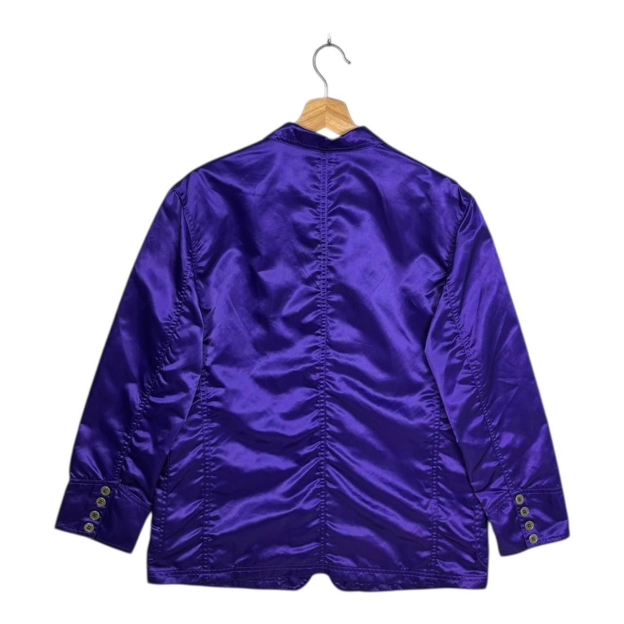 Paul Smith Paul Smith Purple Nylon Satin Blazer Jacket Size 40 Japan Size L / US 10 / IT 46 - 2 Thumbnail