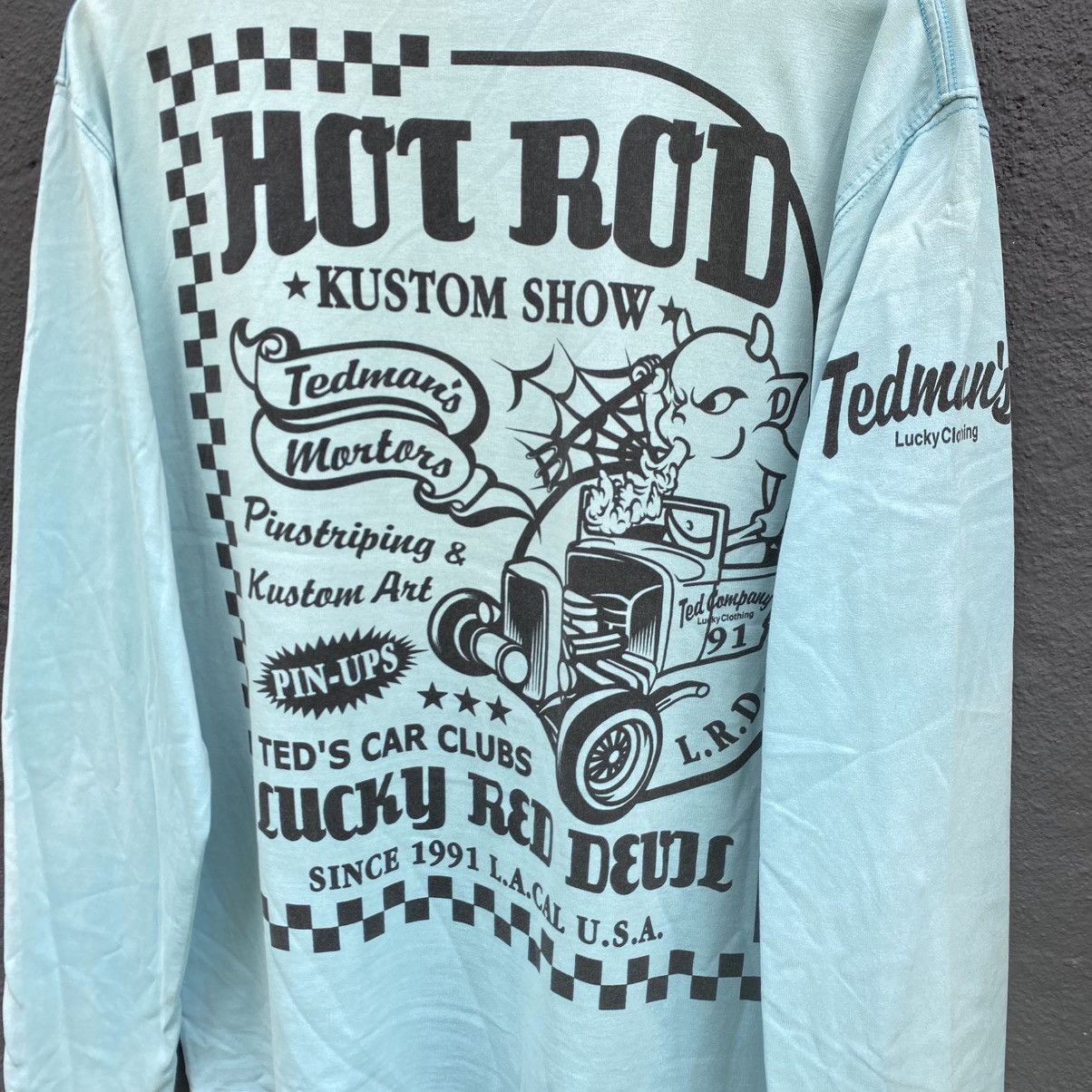 Tedman Thrashed Faded Vintage Tedman Japanese Brand L/S Tee Size US L / EU 52-54 / 3 - 2 Thumbnail