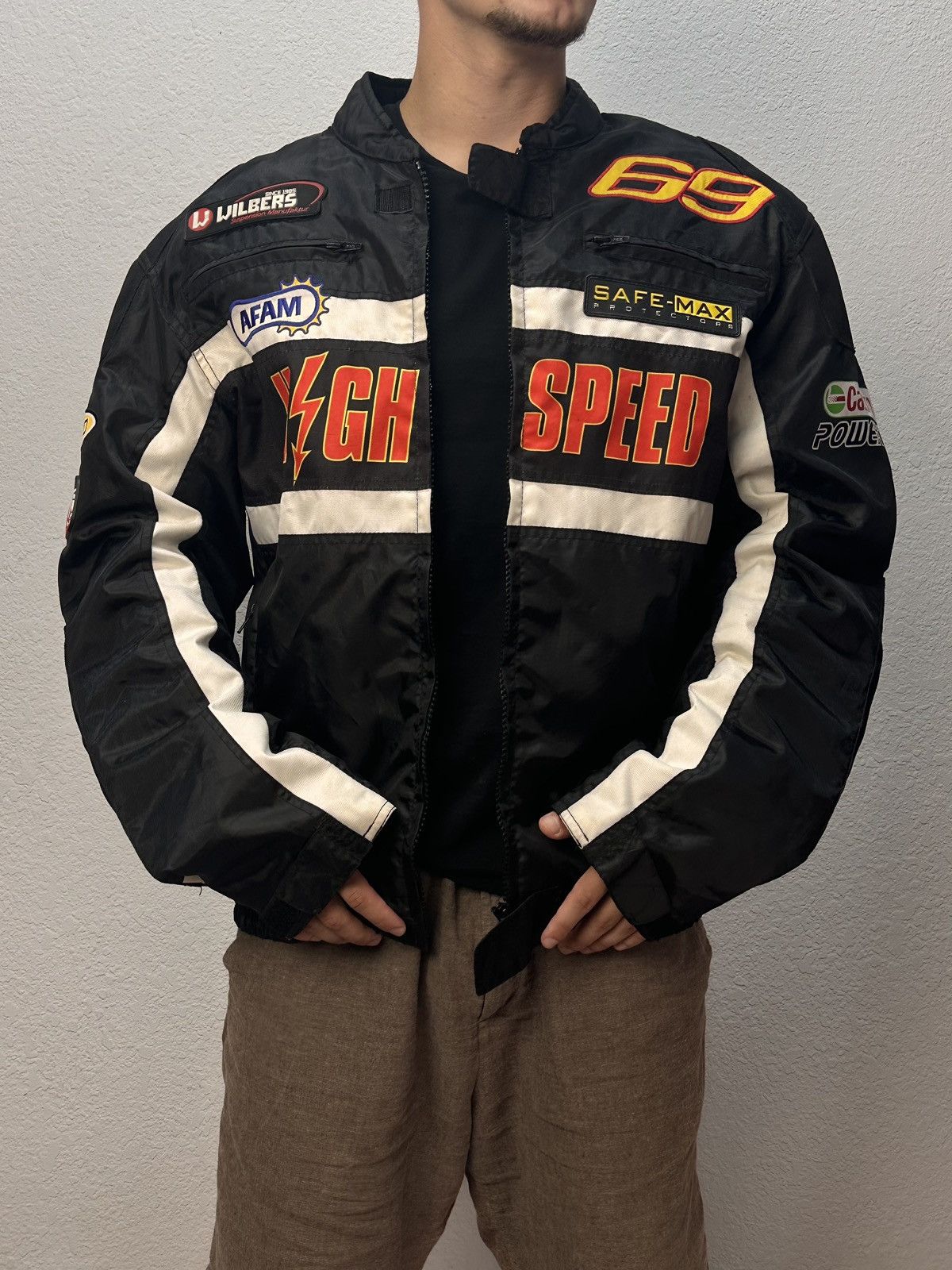 NASCAR Racing Jacket Moto Vodafone F1 Nascar Leather Red Bull Lucky Size US XXL / EU 58 / 5 - 1 Thumbnail