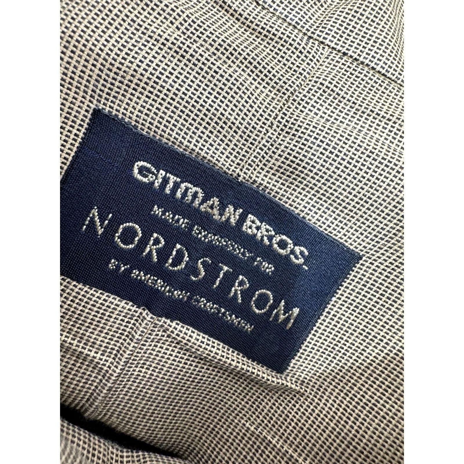 Nordstrom Gitman Bros. / Nordstrom - Micro Check Pattern Shirt Mens 17.5 / 34 Button-Up Long Sleeve Yellow / Dark Gray Patterned Shirt Mens Size US XXL / EU 58 / 5 - 4 Thumbnail