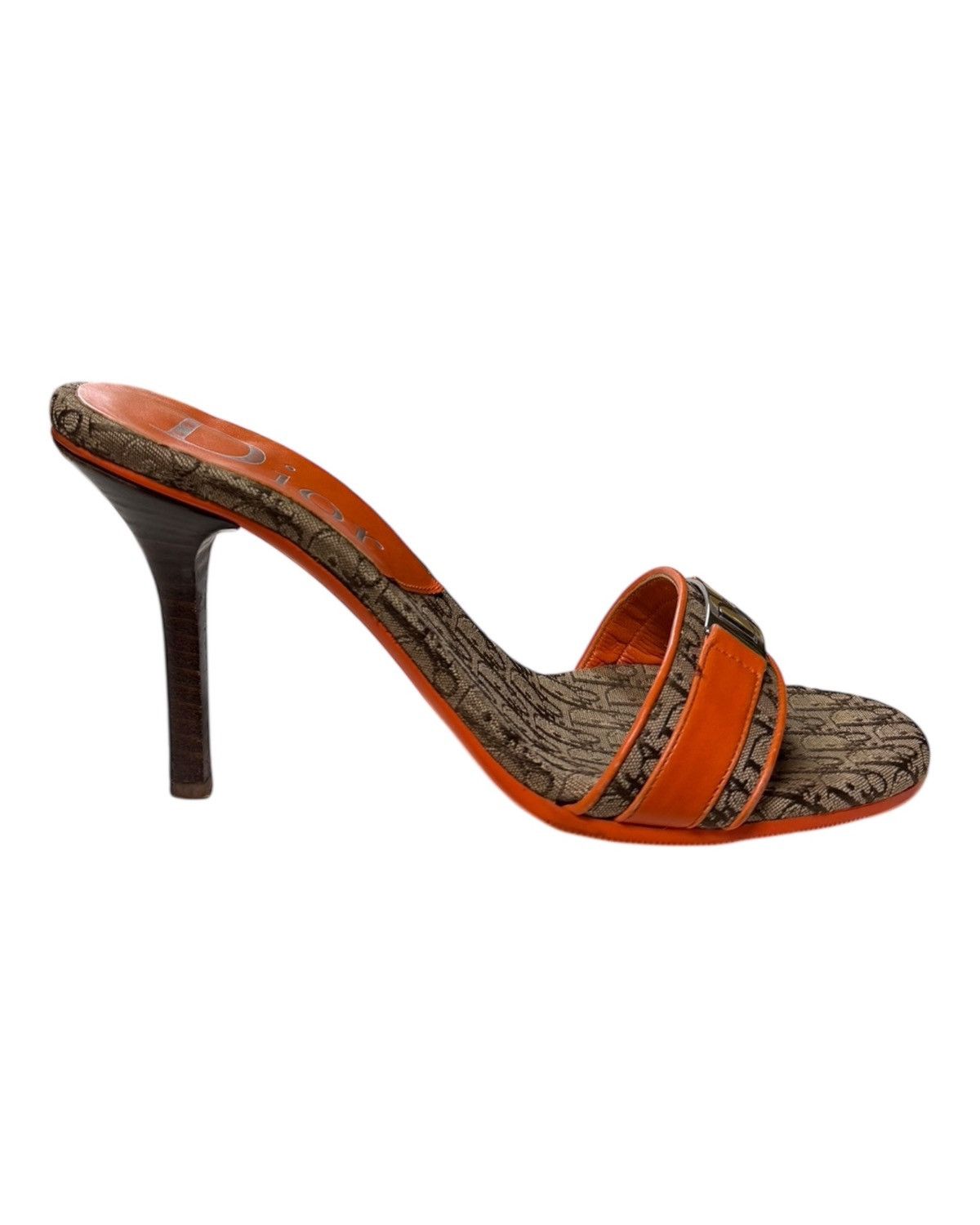 Dior CHRISTIAN DIOR S/S 2005 Diorissimo Trotter Slide Heeled Mule Size US 4.5 / IT 34.5 - 4 Thumbnail