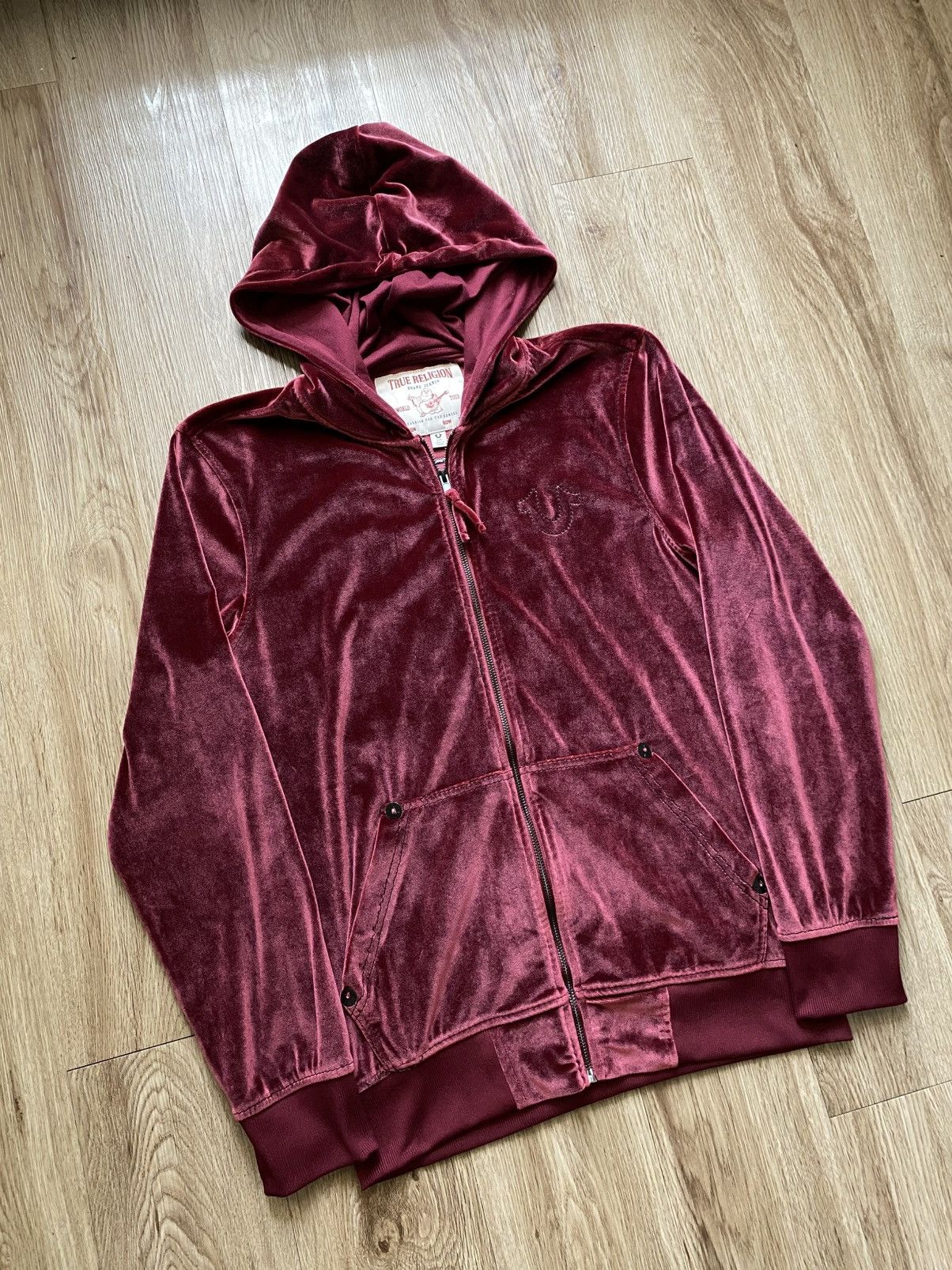 True Religion True Religion Velour Zip Up Hoodie Size US S / EU 44-46 / 1 - 5 Thumbnail