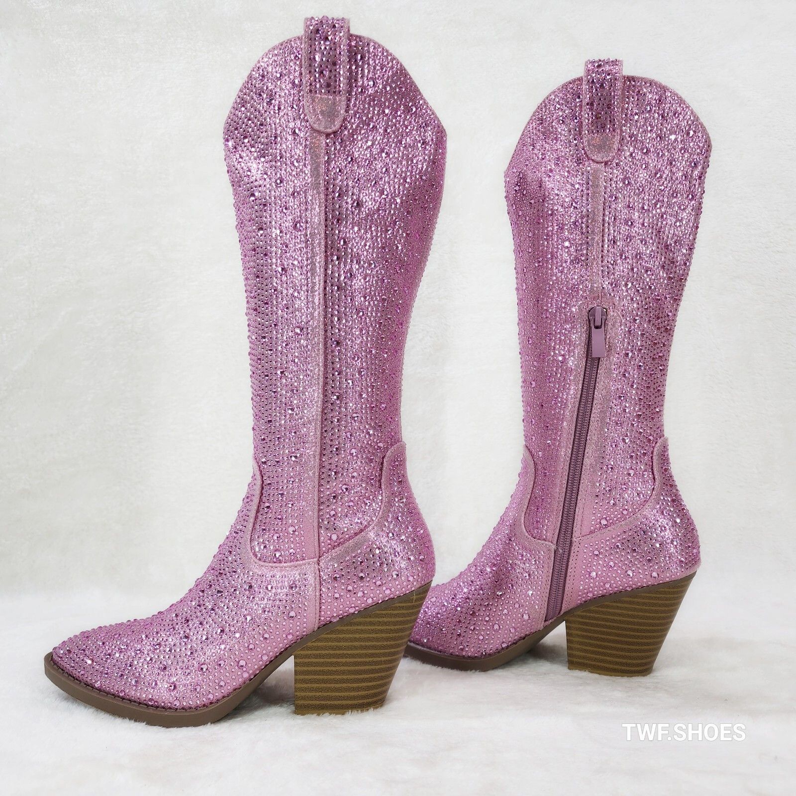 Other Wild One Glamour Baby Pink Rhinestone Glam Glitter Country W Size US 10 / IT 40 - 1 Thumbnail