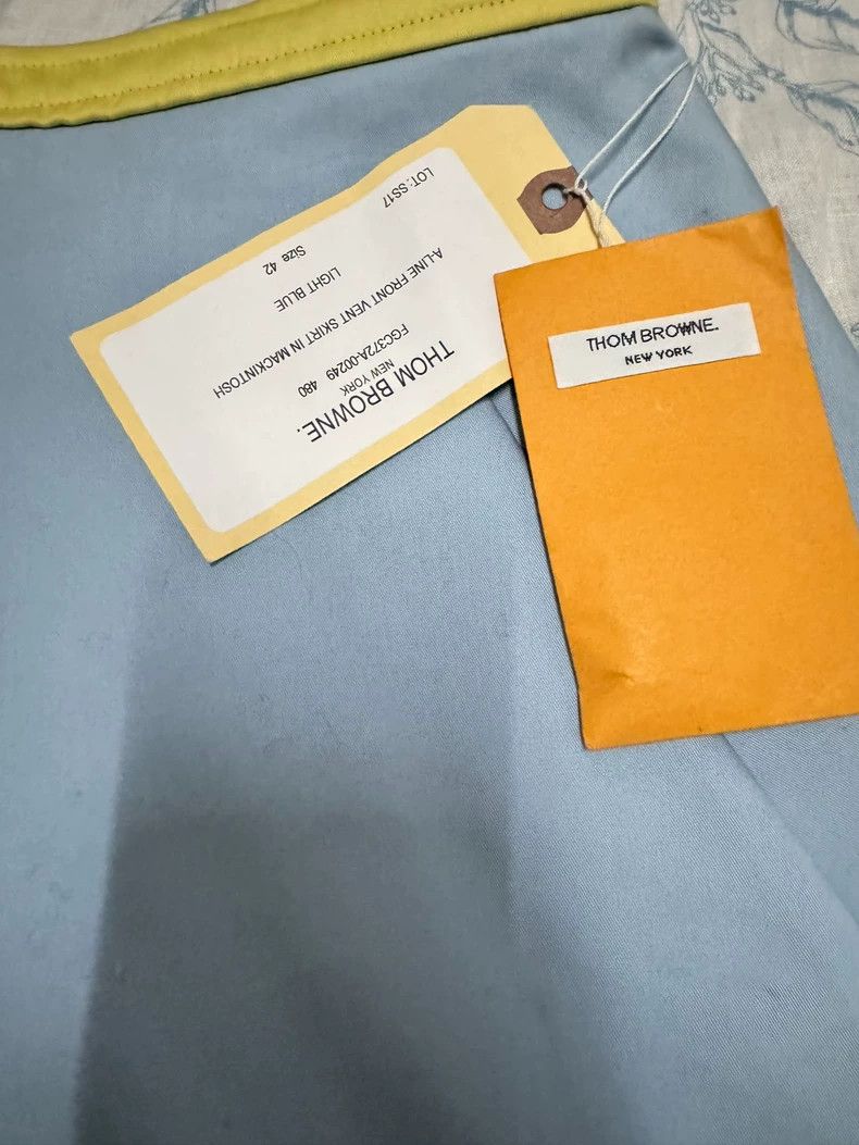 Thom Browne Thom Browne Baby Blue Lake blue front fork A half skirt Size 27" / US 4 / IT 40 - 4 Thumbnail
