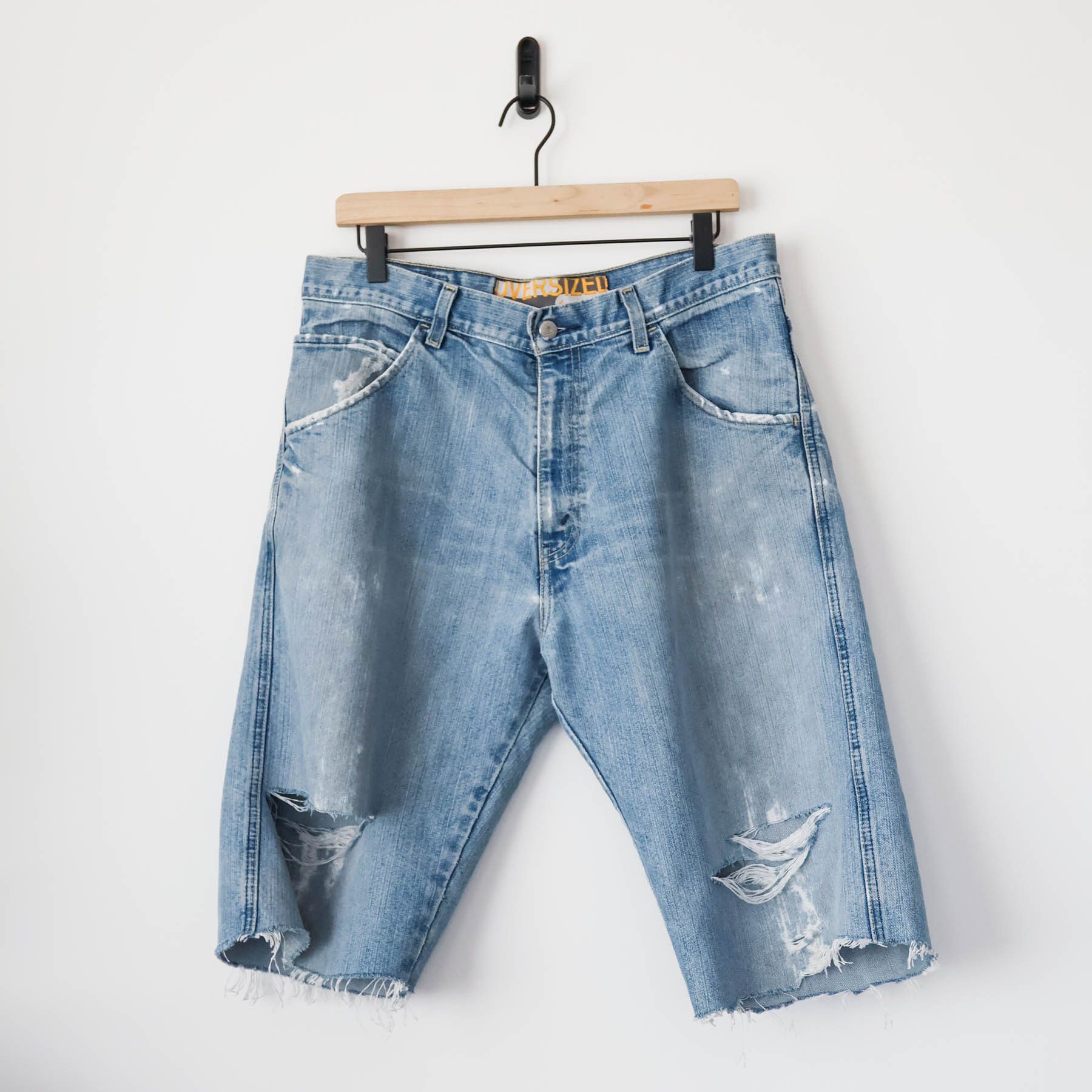 Levi's Vintage Clothing Vintage Y2K Levi's SilverTab Distressed Denim Jorts Shorts Size US 30 / EU 46 - 1 Thumbnail
