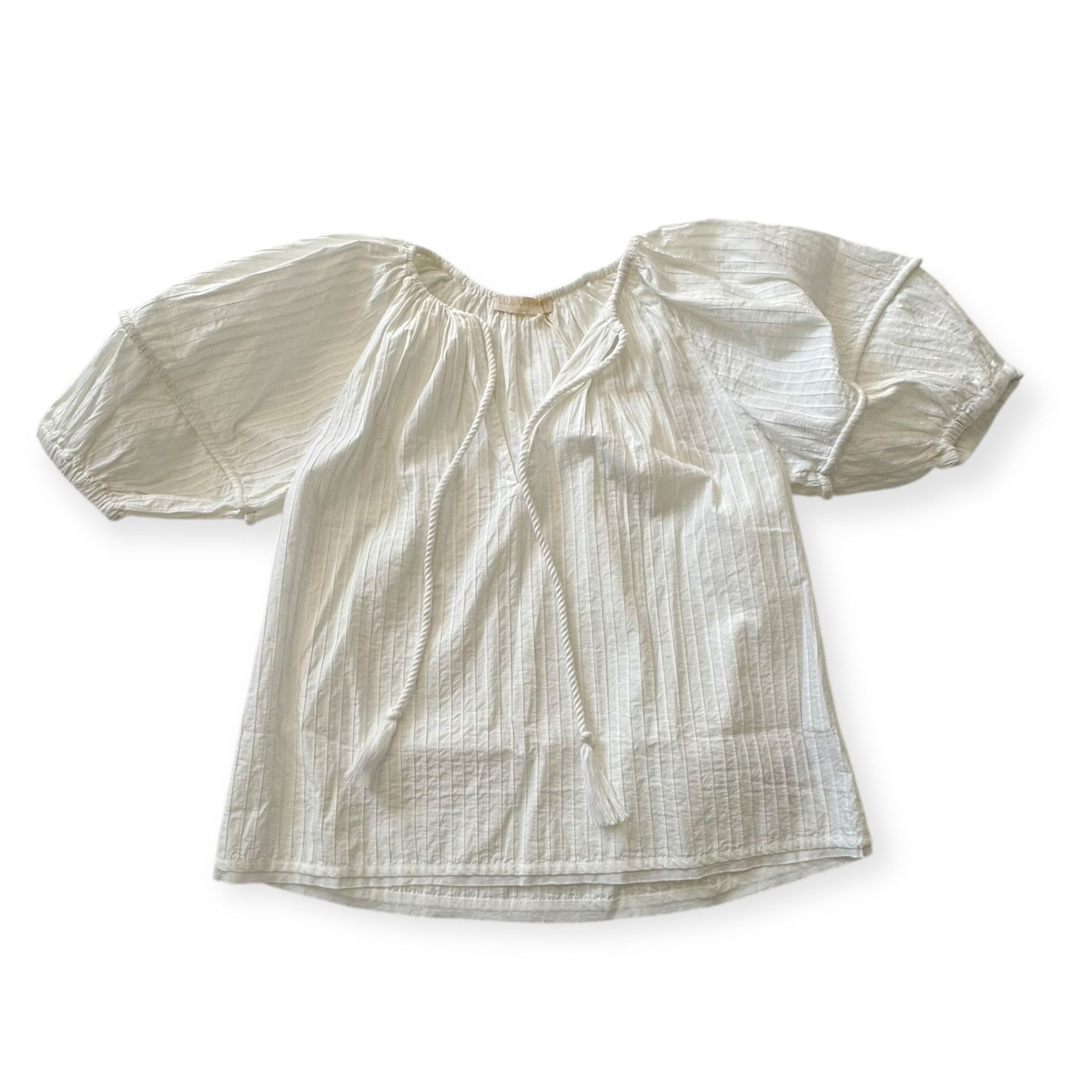 Ulla Johnson Ulla Johnson White Cotton Laurenza Blouse, puff sleeves, Siz Size XS / US 0-2 / IT 36-38 - 5 Thumbnail