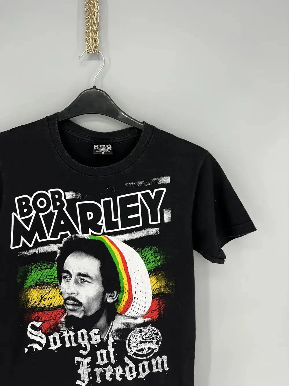 Band Tees Vintage Y2K Bob Marley Face Weed Rasta Tee Streetwear 90s Size US S / EU 44-46 / 1 - 4 Thumbnail