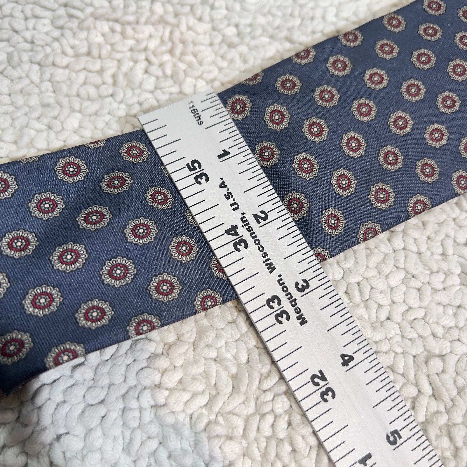 Christian Dior Monsieur Christian Dior 100% Silk Tie Italian Fabric Made USA Vintage Size ONE SIZE - 9 Thumbnail