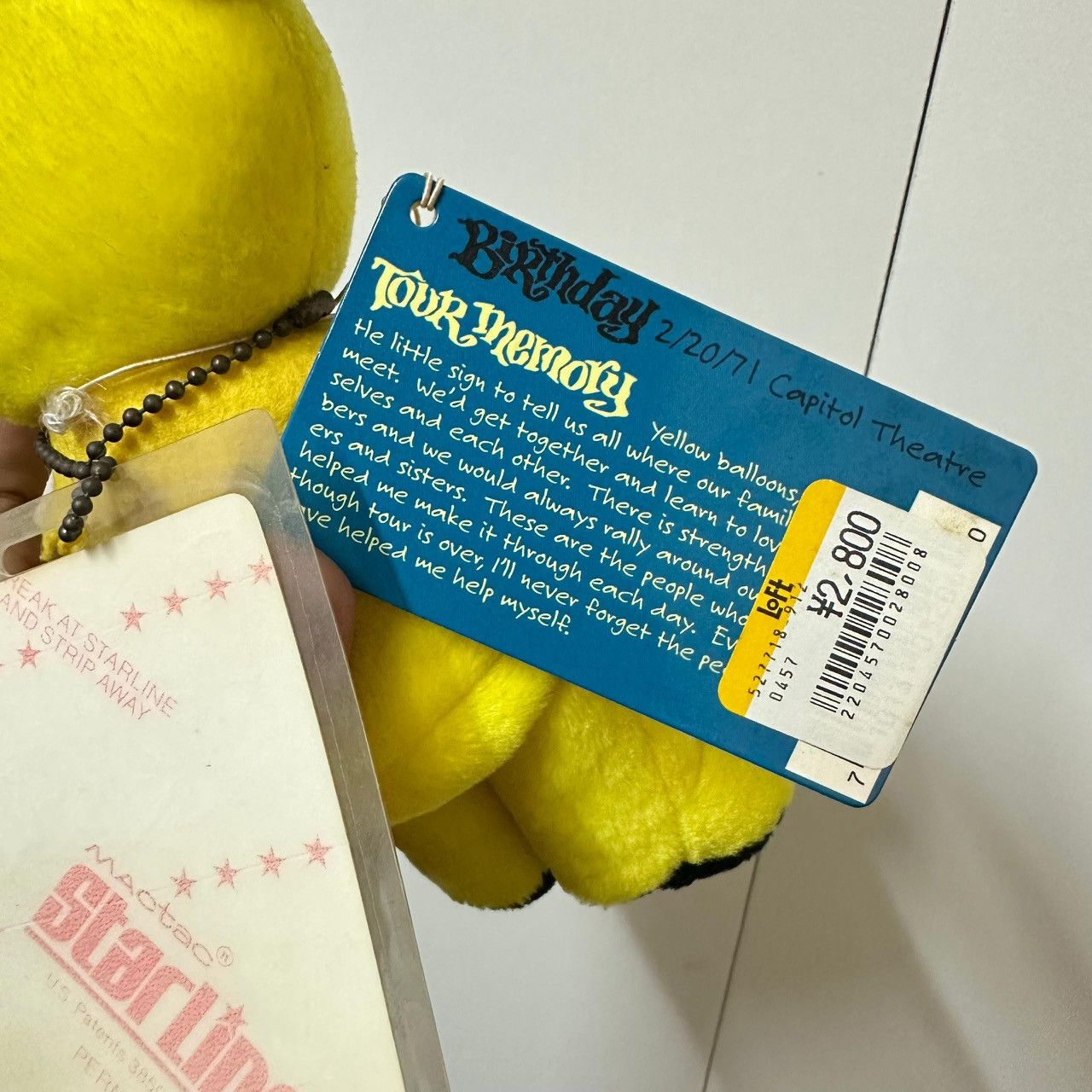Grateful Dead × Liquid Blue Grateful Dead Wharf Rat Bear Yellow 2001 Limited #4494 Size ONE SIZE - 5 Thumbnail