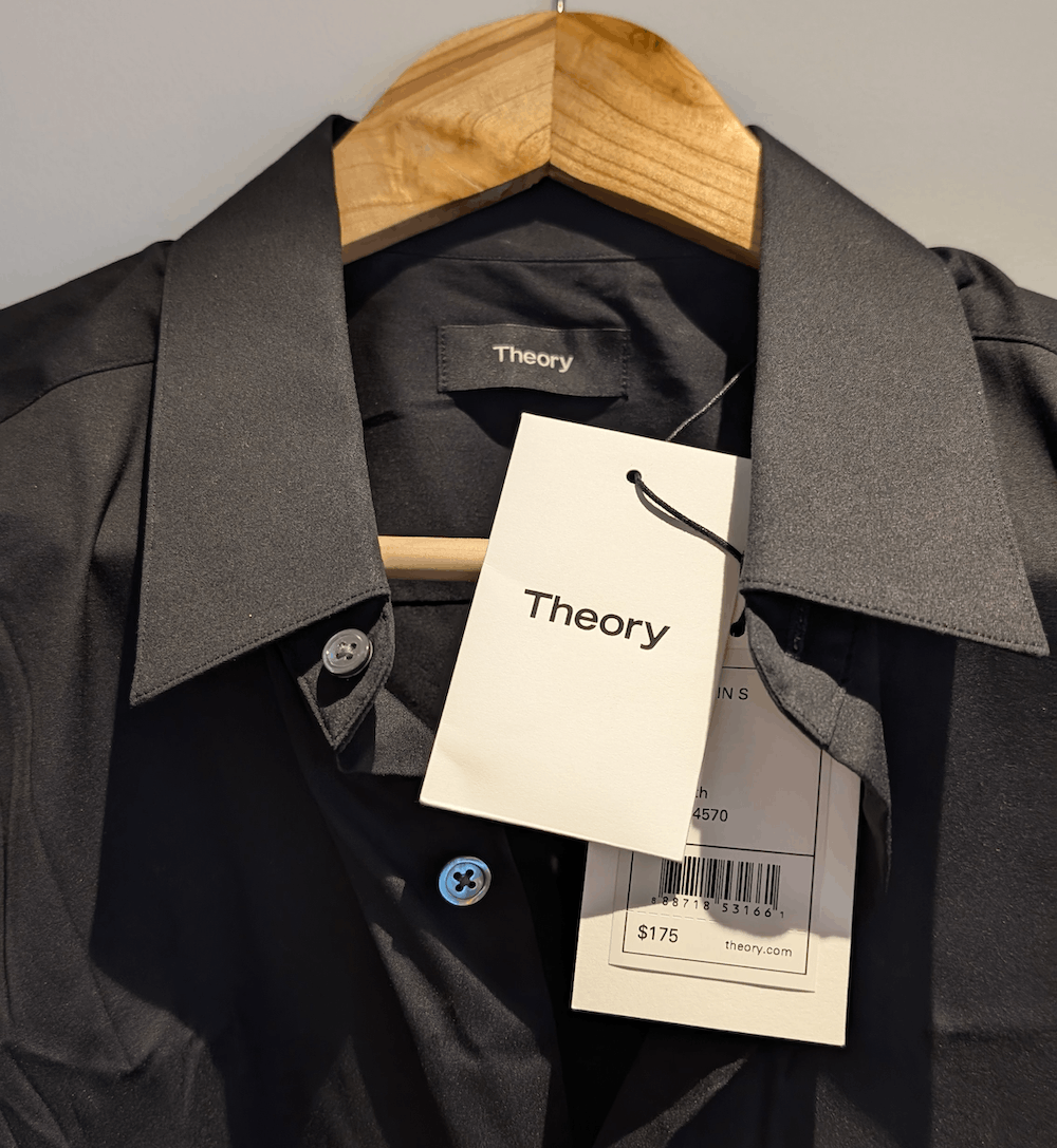 Theory Theory Men's Sylvain Wealth Short Sleeve Shirt Size US L / EU 52-54 / 3 - 2 Thumbnail