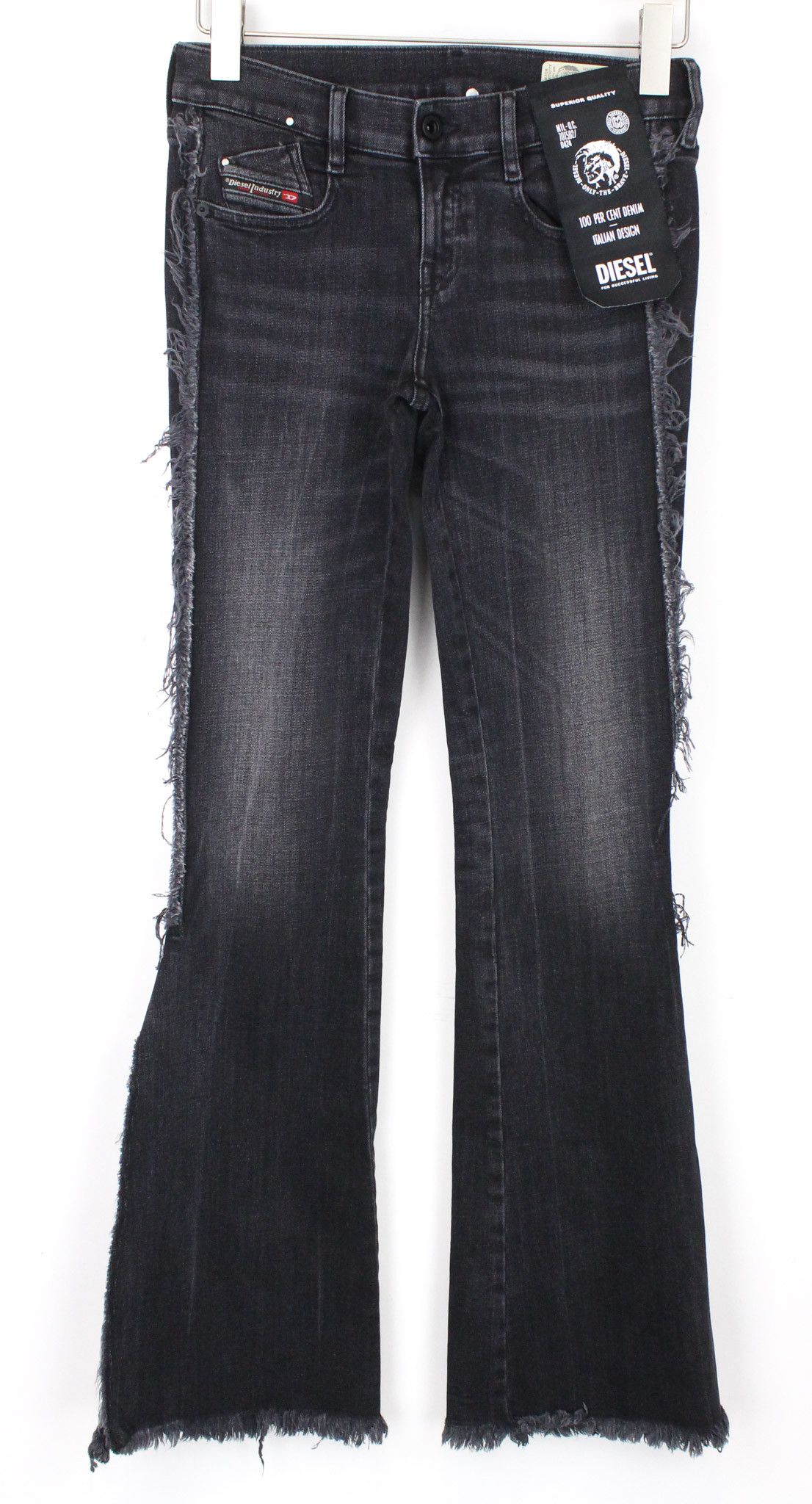 Diesel D-EBBEY-F 081AH W24/L32 Grey Bootcut Jeans 71396 Size 24" / US 00 / IT 34 - 1 Thumbnail