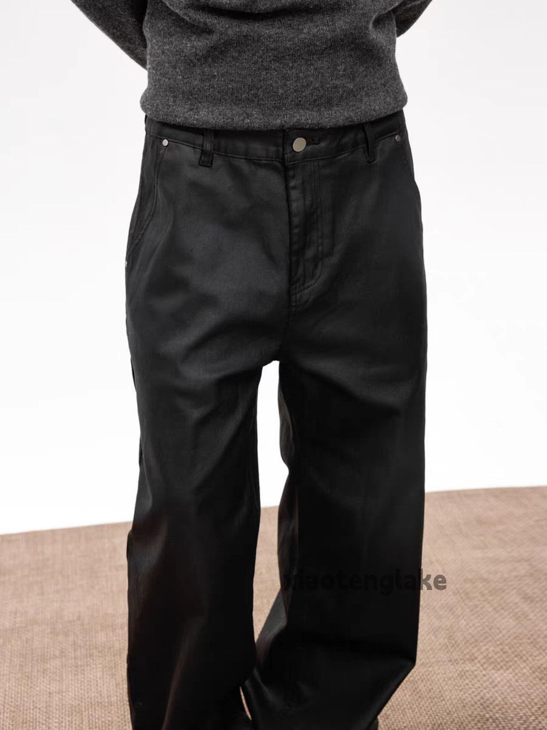 Jean zx wax coated louisvuitton undercover style hiphop jeans Size US 32 / EU 48 - 3 Thumbnail