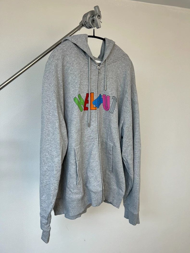 Helmut Lang HELMUT LANG Colorful printed zipper hoodie Size US XL / EU 56 / 4 - 2 Thumbnail
