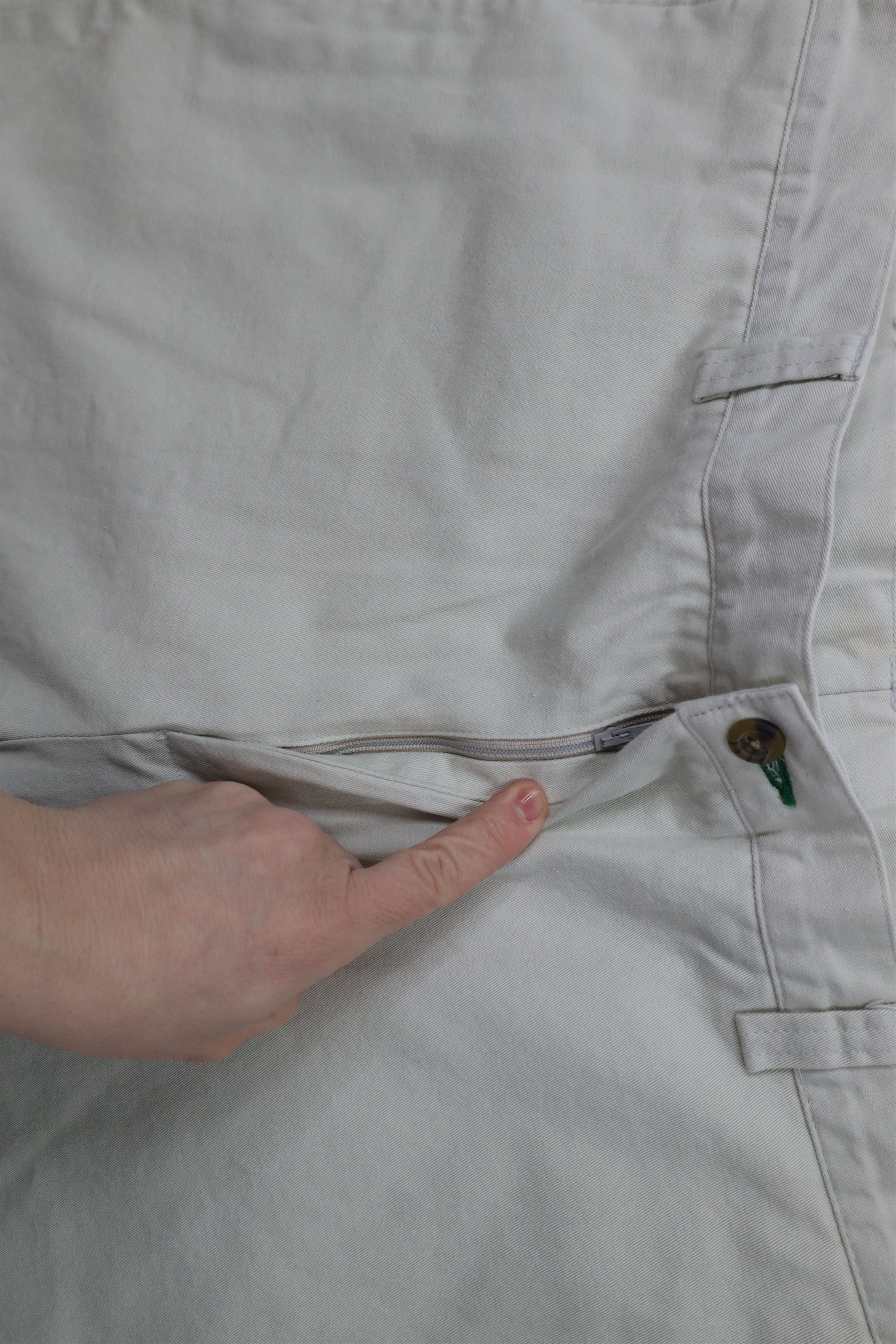 Tommy Hilfiger × Vintage Vintage 90s Tommy Hilfiger Wide Leg Chino Pants Stone Beige Size US 38 / EU 54 - 5 Thumbnail