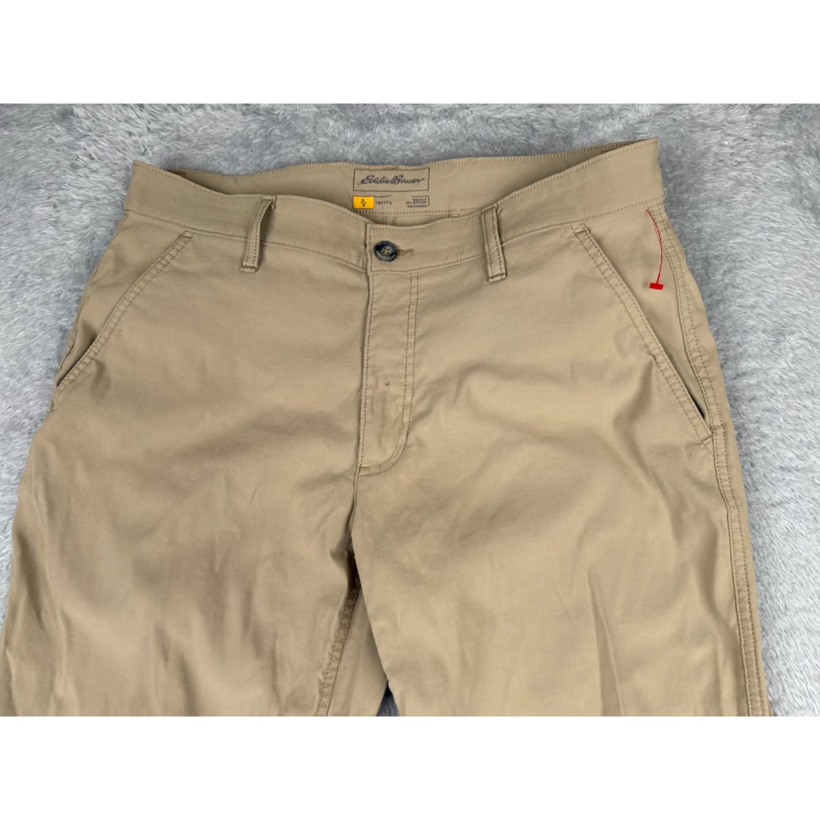 Eddie Bauer Eddie Bauer Pants Men Regular Cargo Straight Brown 33 Nylon Read Me Size US 33 - 4 Thumbnail
