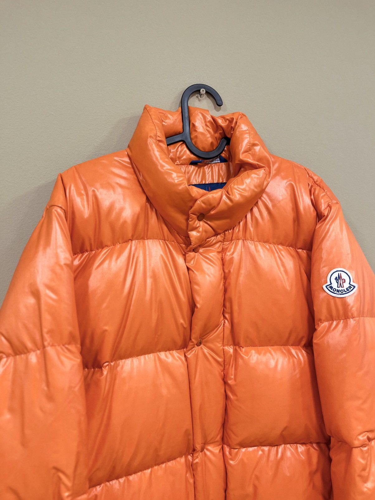 Moncler Moncler Orange Puffer Down Jacket Grenoble Rare Vintage Size US M / EU 48-50 / 2 - 2 Thumbnail