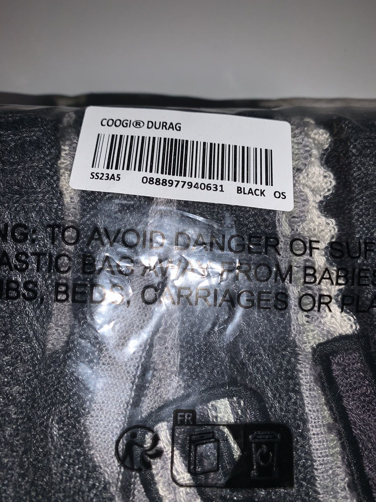 Coogi × Supreme Supreme Coogi Durag SS23 Black Size ONE SIZE - 3 Thumbnail