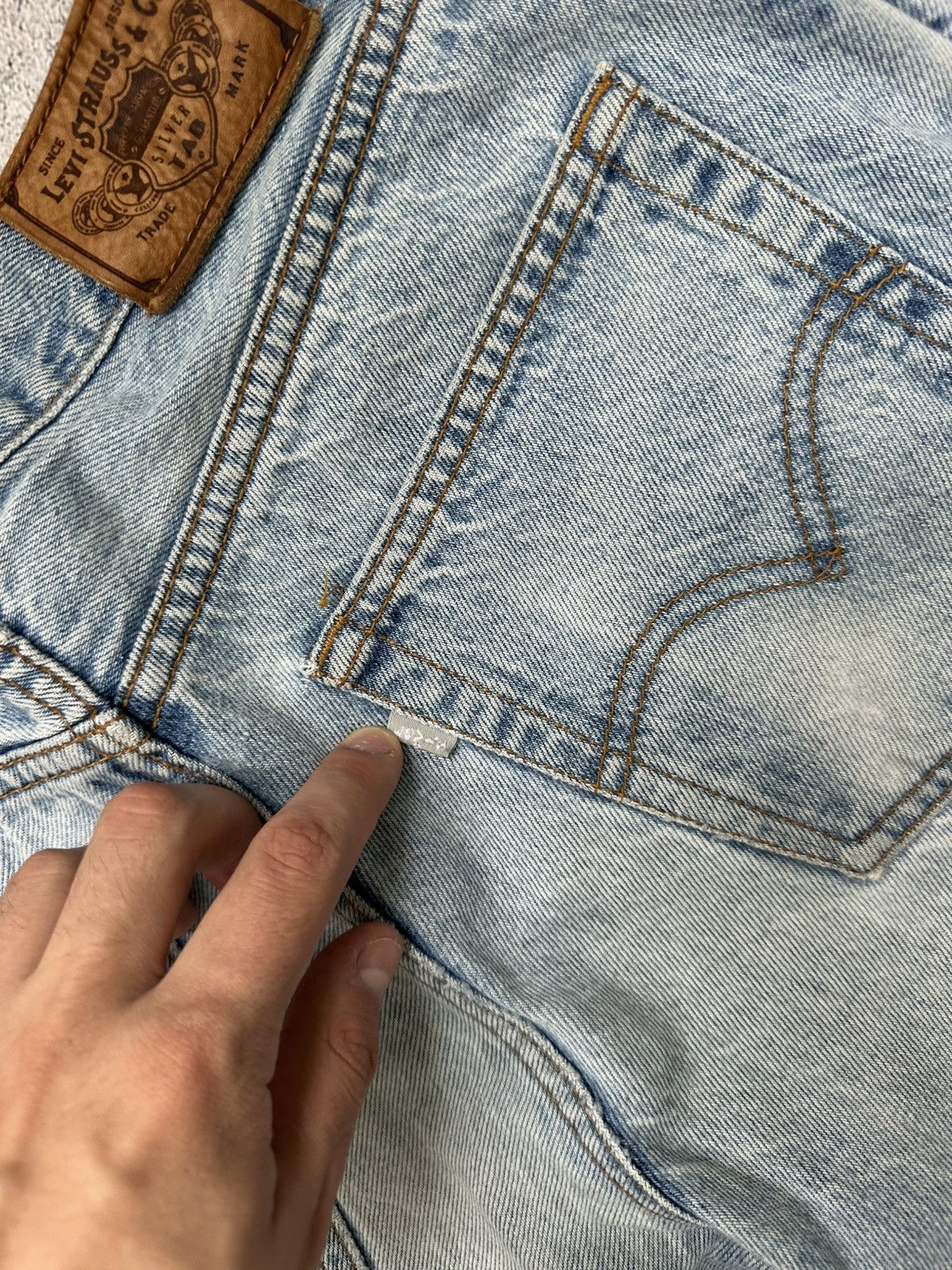 Levi's Levis Silver Tab Beige Pants If Six Was Nine Style Denim Size US 34 / EU 50 - 16 Thumbnail