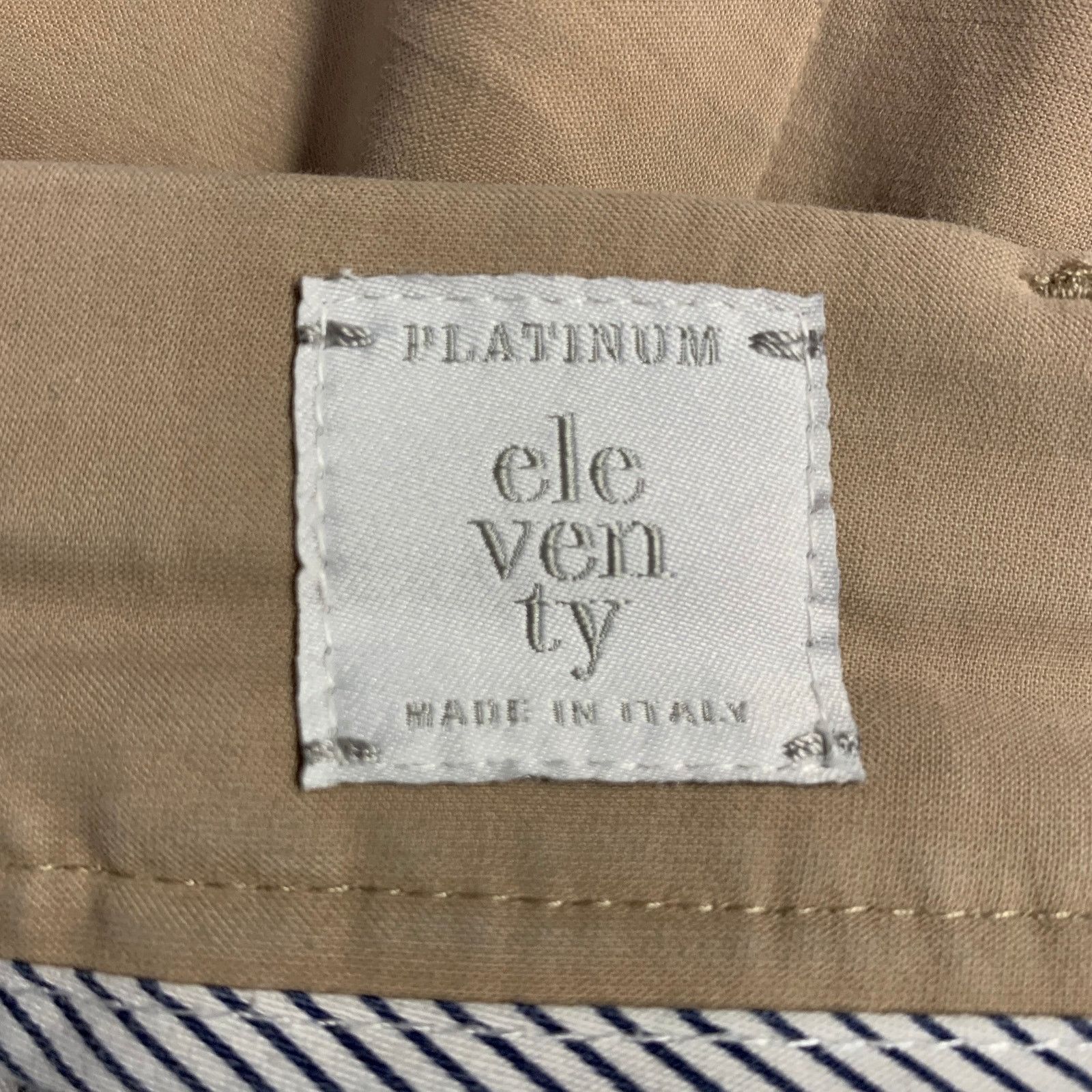 Eleventy ELEVENTY Size 31 Khaki Cotton Blend Straight Casual Pants Size US 31 - 4 Thumbnail