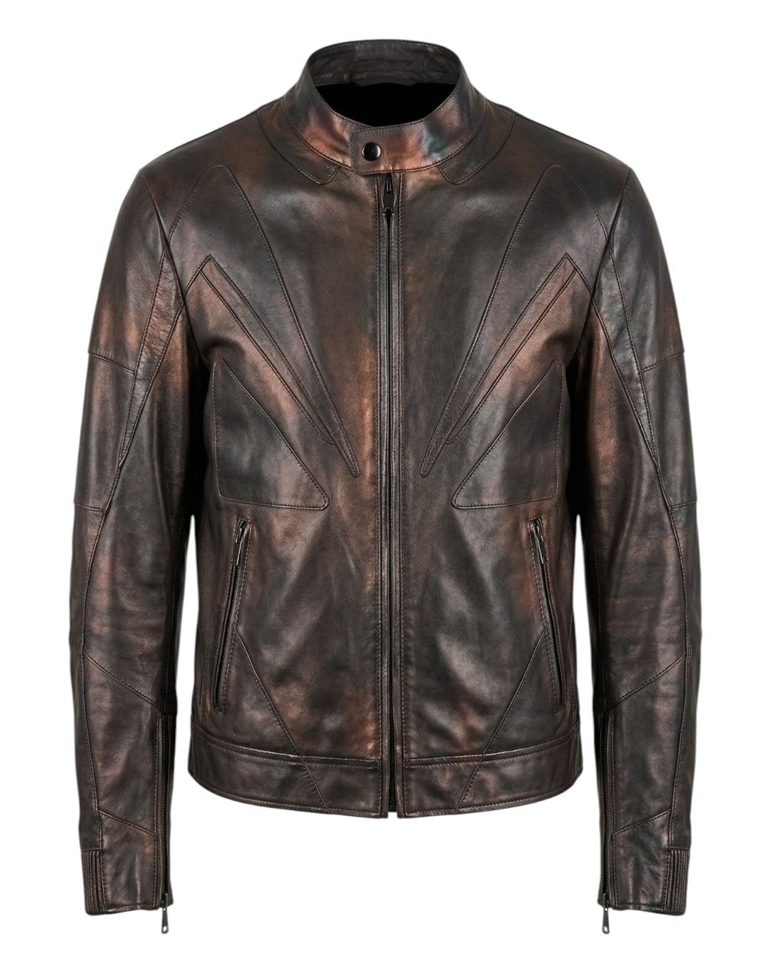 Gucci GUCCI BRUT LEATHER BIKER JACKET Size US M / EU 48-50 / 2 - 1 Thumbnail