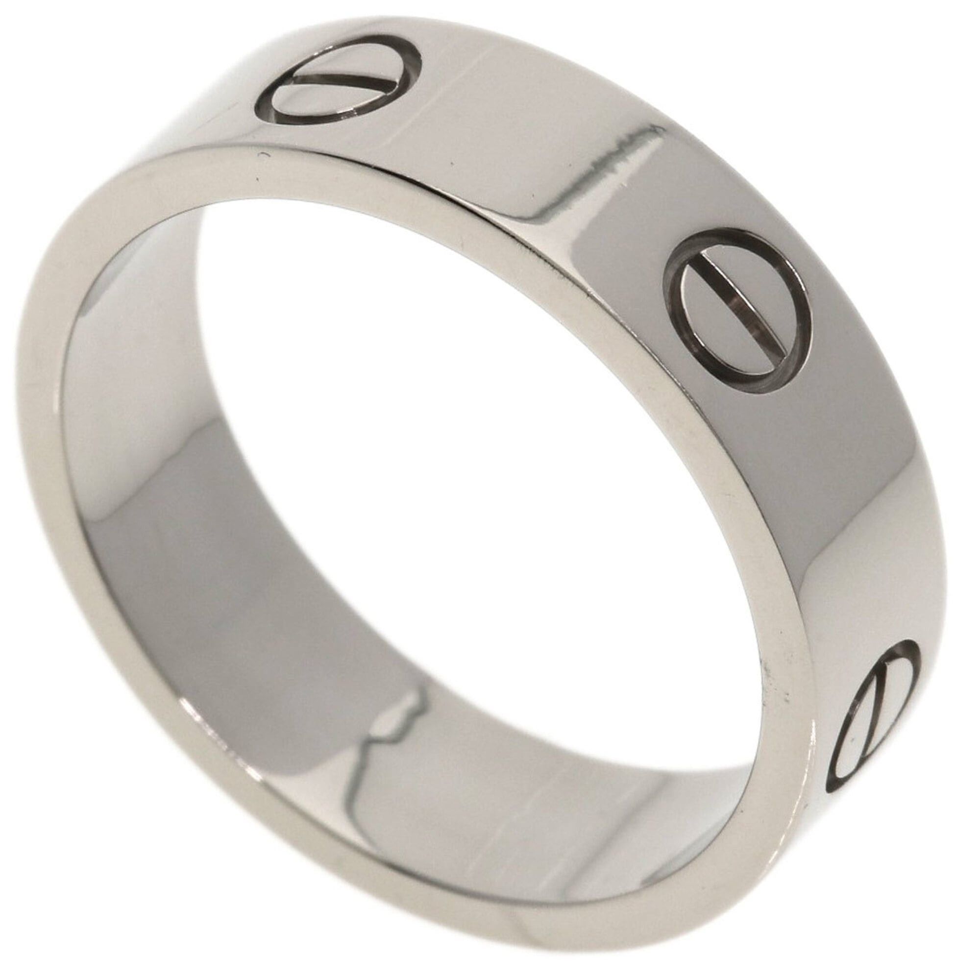 Cartier Cartier Love Ring #61, 18K White Gold, Women's Ring, CARTIER Size ONE SIZE - 1 Thumbnail