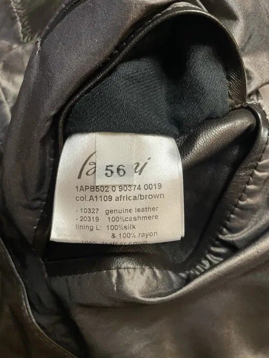 Brioni NUTRIA COLLAR LEATHER JACKET Size US XL / EU 56 / 4 - 5 Thumbnail