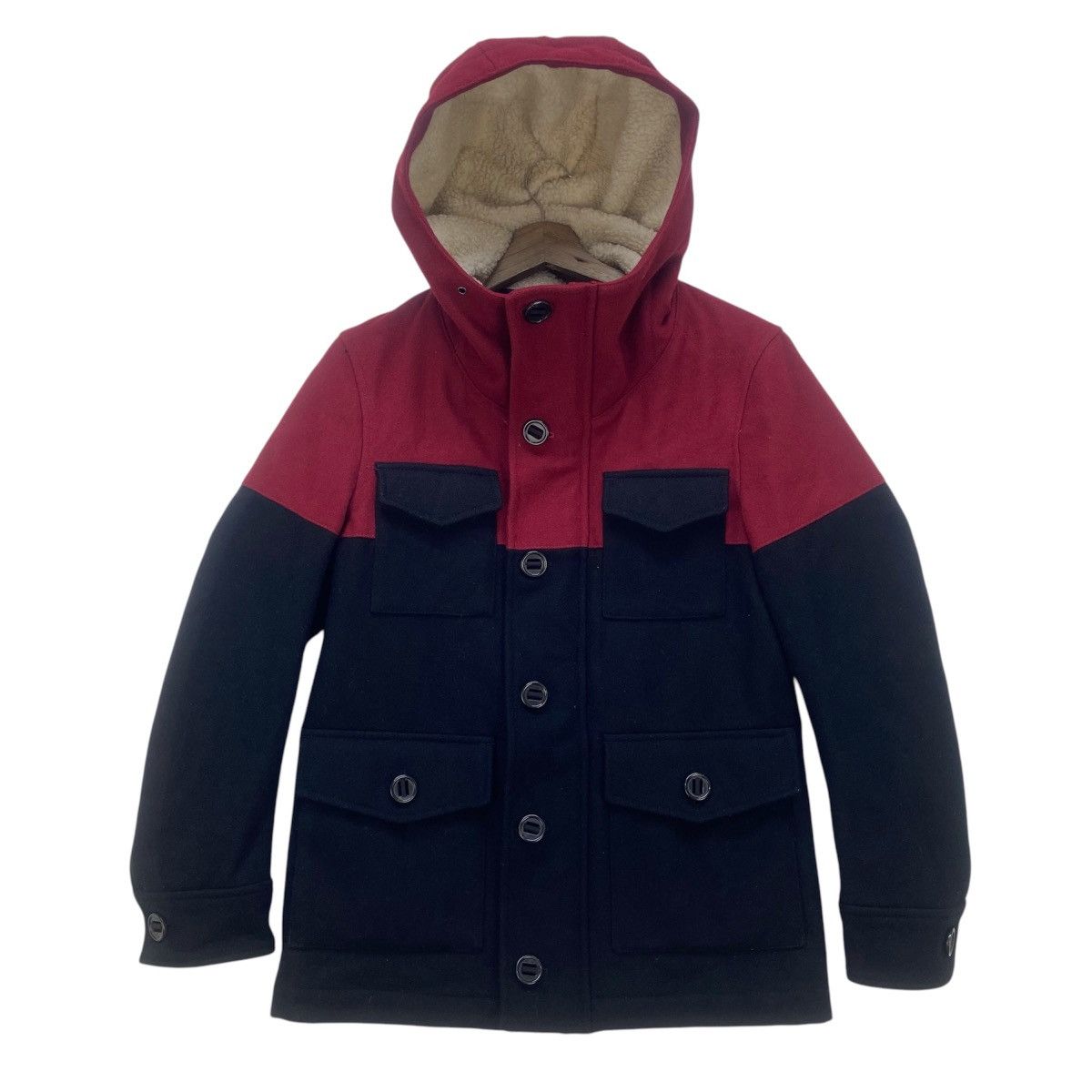 Japanese Brand Japanese Brand Takeo Kikuchi Two-tone Wool Jacket Size US S / EU 44-46 / 1 - 4 Thumbnail