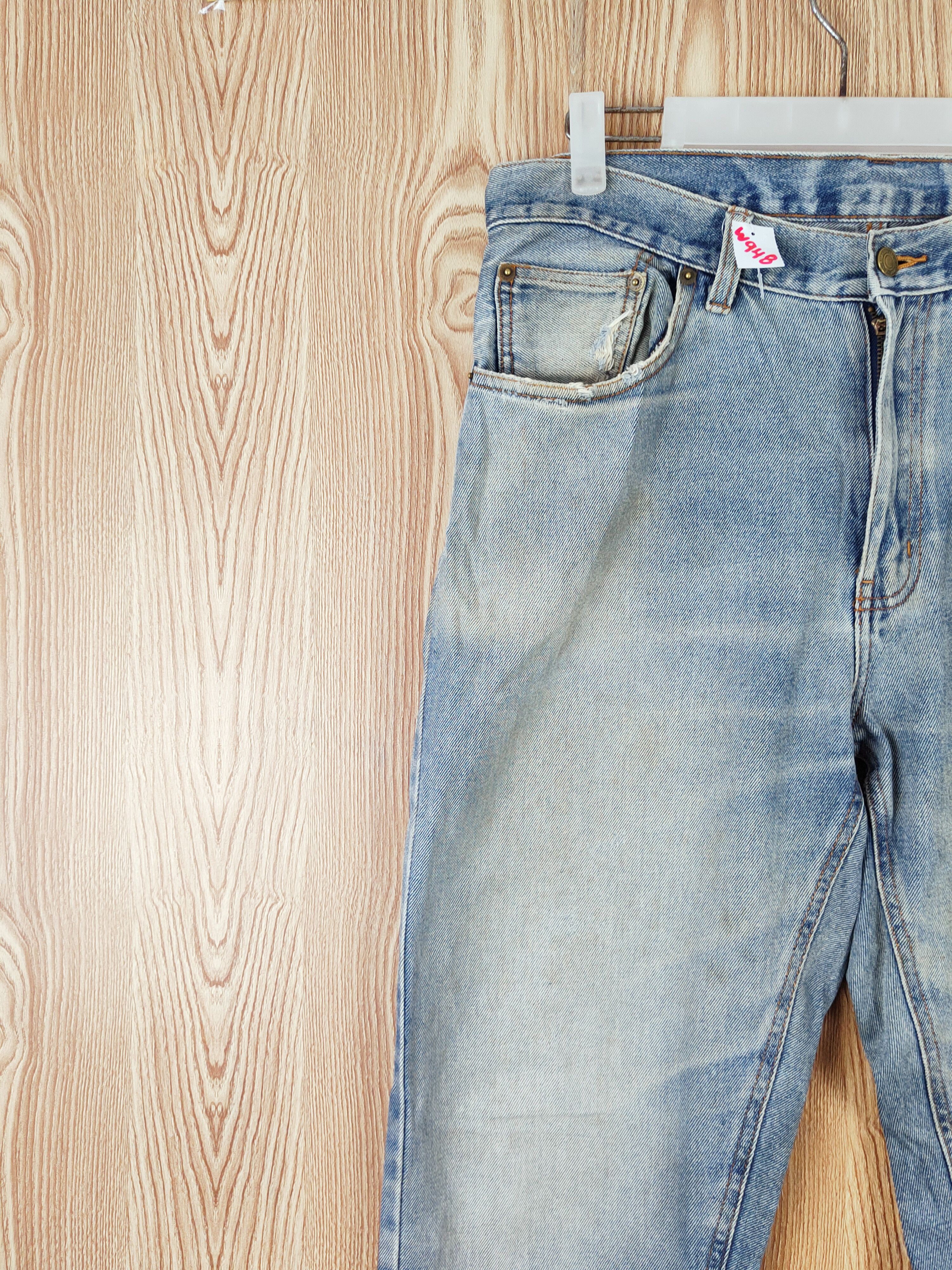Japanese Brand Japanese Brand Blue Faded Distressed Ripped Jeans #W948 Size US 34 / EU 50 - 3 Thumbnail