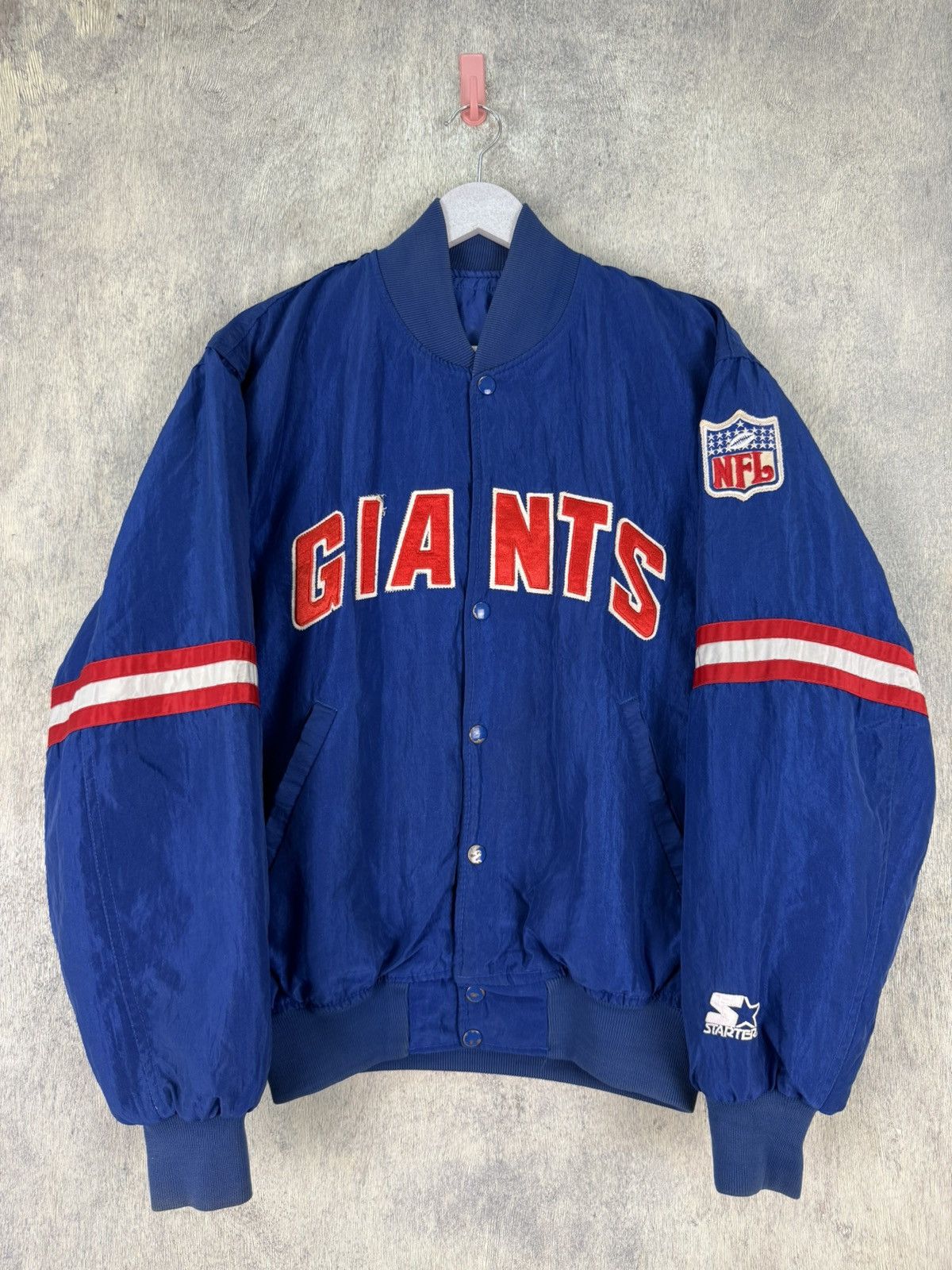 Pro Line × Starter × Vintage Vintage 90s NEW YORK GIANTS nfl Varsity Jacket by Starter Size US M / EU 48-50 / 2 - 1 Thumbnail