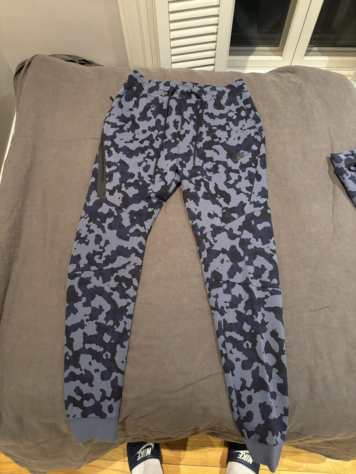 Nike Nike blue camo tech fleece hoodie + pants + shorts Size US S / EU 44-46 / 1 - 13 Thumbnail