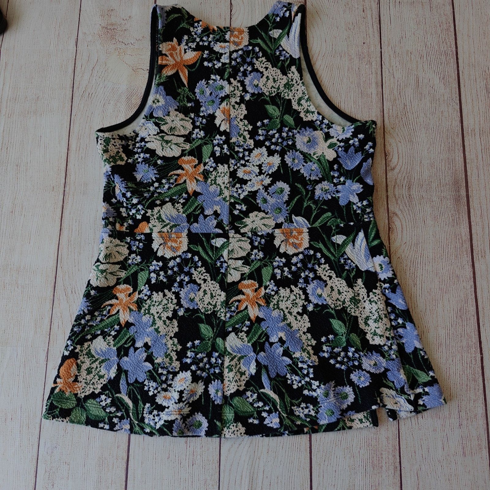 Anthropologie Maeve Brenner Floral Print Peplum Tank Top sz S Size S / US 4 / IT 40 - 5 Thumbnail