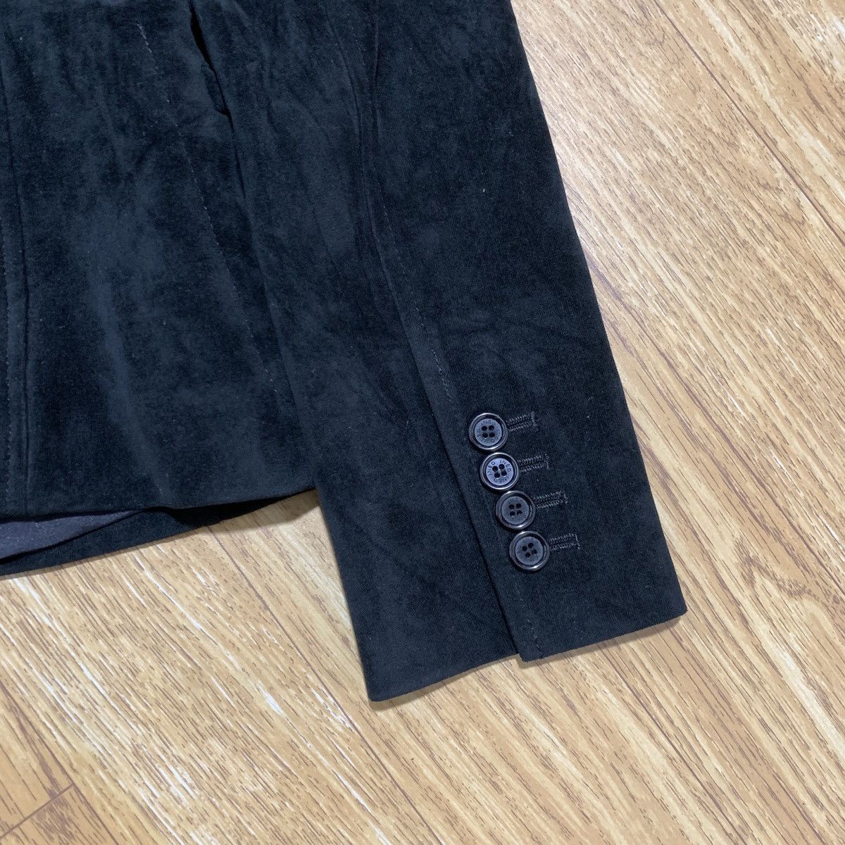 Yohji Yamamoto INED by Yohji Yamamoto Velvet Black Blazer Japan Brand Size US S / EU 44-46 / 1 - 12 Thumbnail