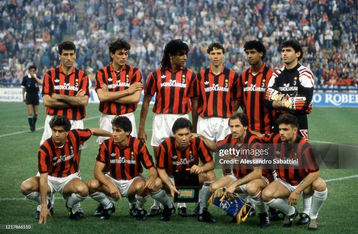 Adidas × Vintage 1990 1992 AC Milan Adidas Vintage Home Soccer Jersey Maglia Size US S / EU 44-46 / 1 - 2 Thumbnail