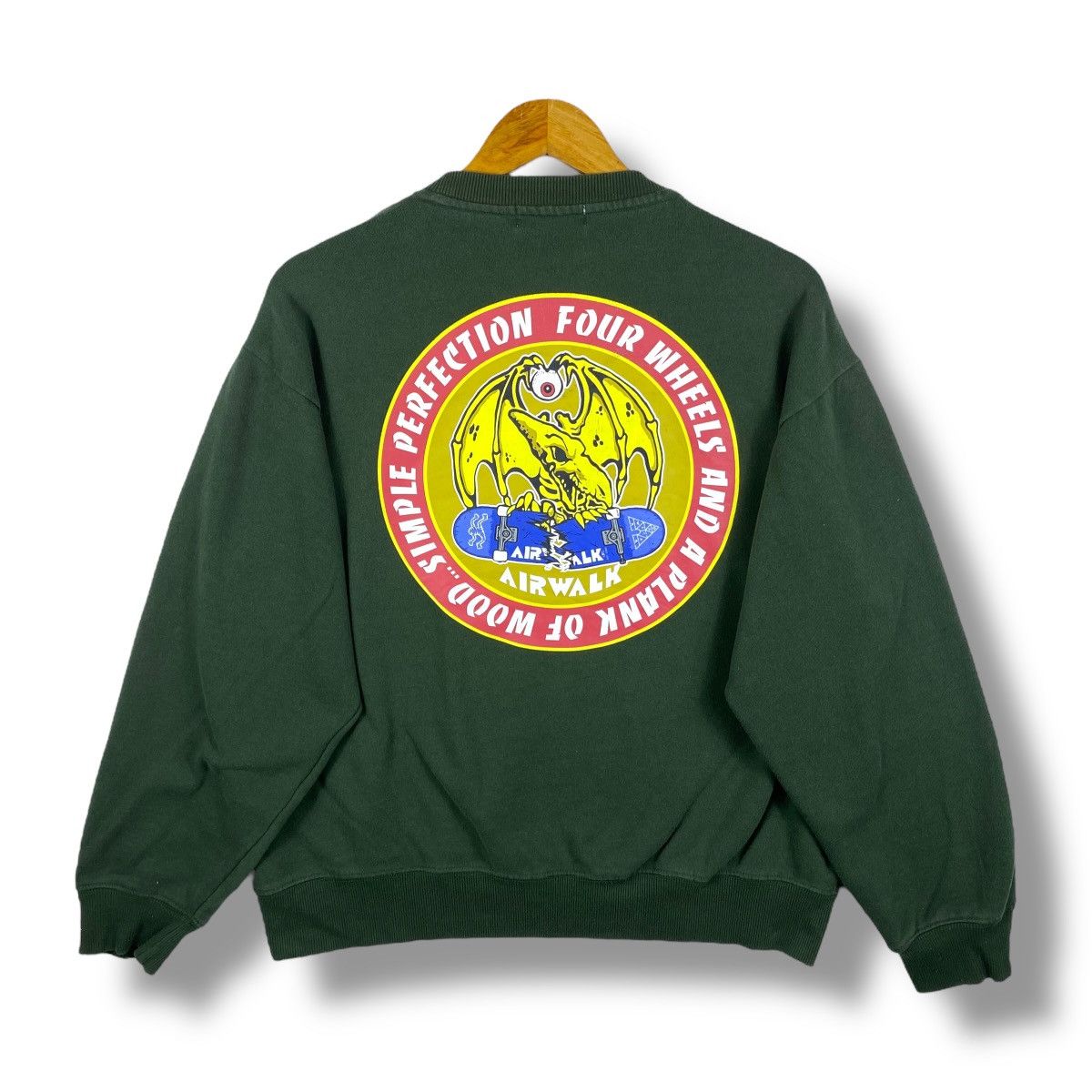 Airwalk × Vintage Vintage 00's AIRWALK SKATEBOARDS Skate Streetwear Crewneck Size US L / EU 52-54 / 3 - 1 Thumbnail