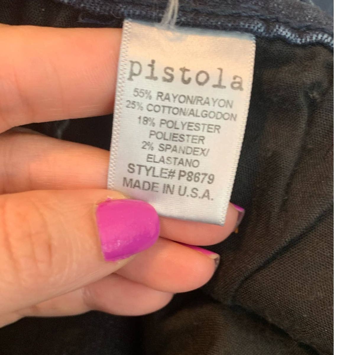Pistola Pistola Blue “Rips” In knees Stretch Skinny Jeans size 27 Size 27" / US 4 / IT 40 - 4 Thumbnail